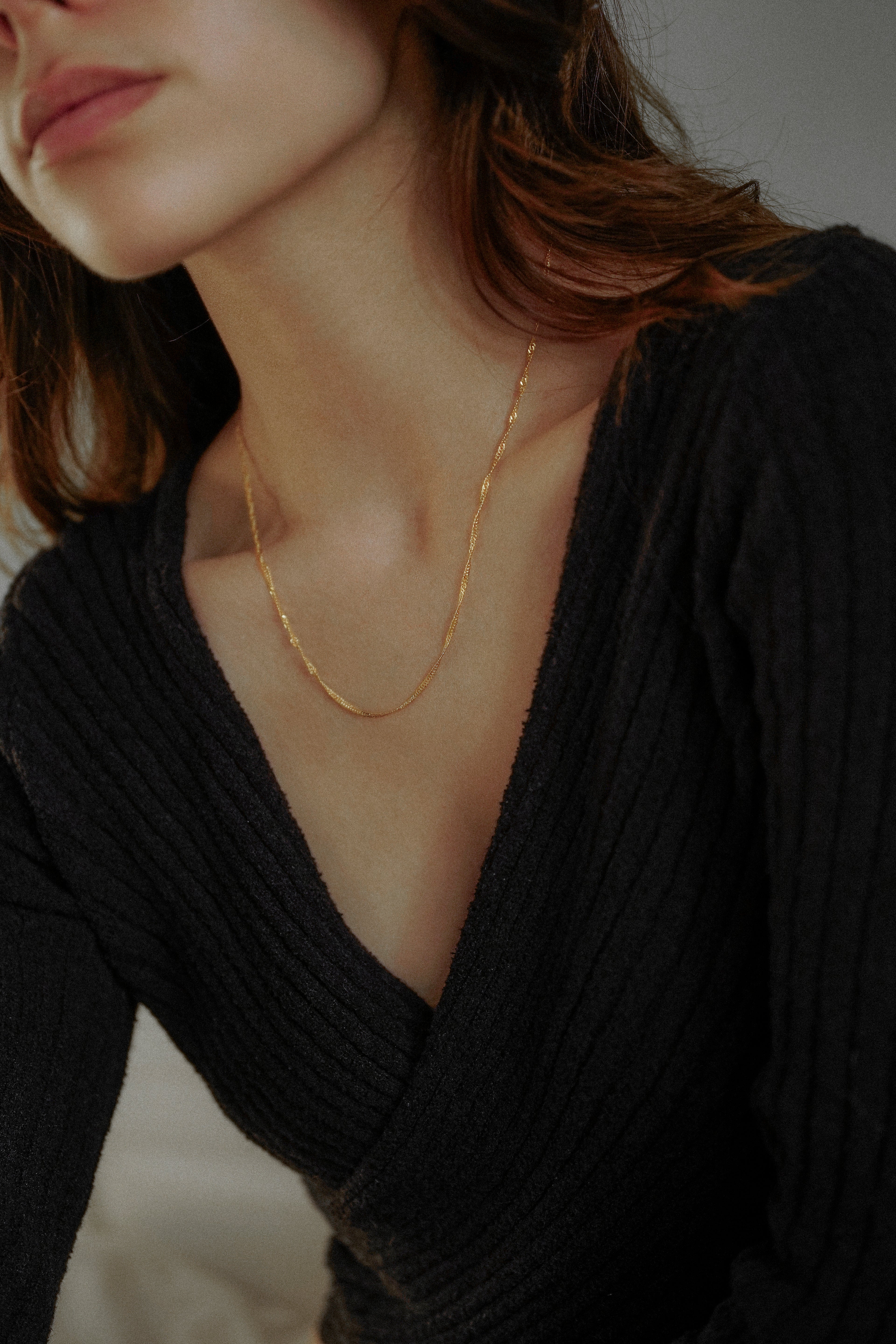 Singapore Twist Chain Necklace