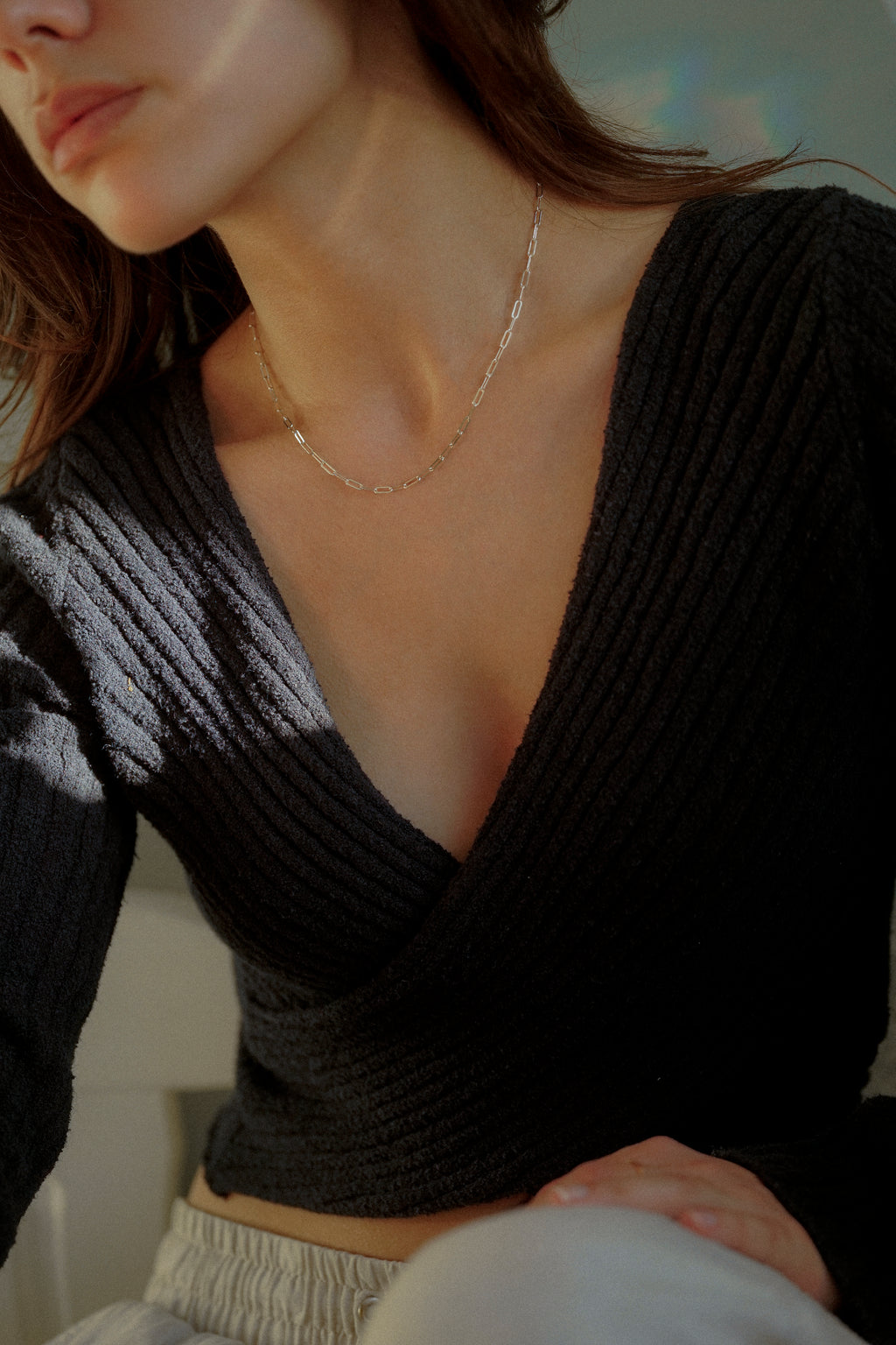 2.5mm Paperclip Chain Necklace