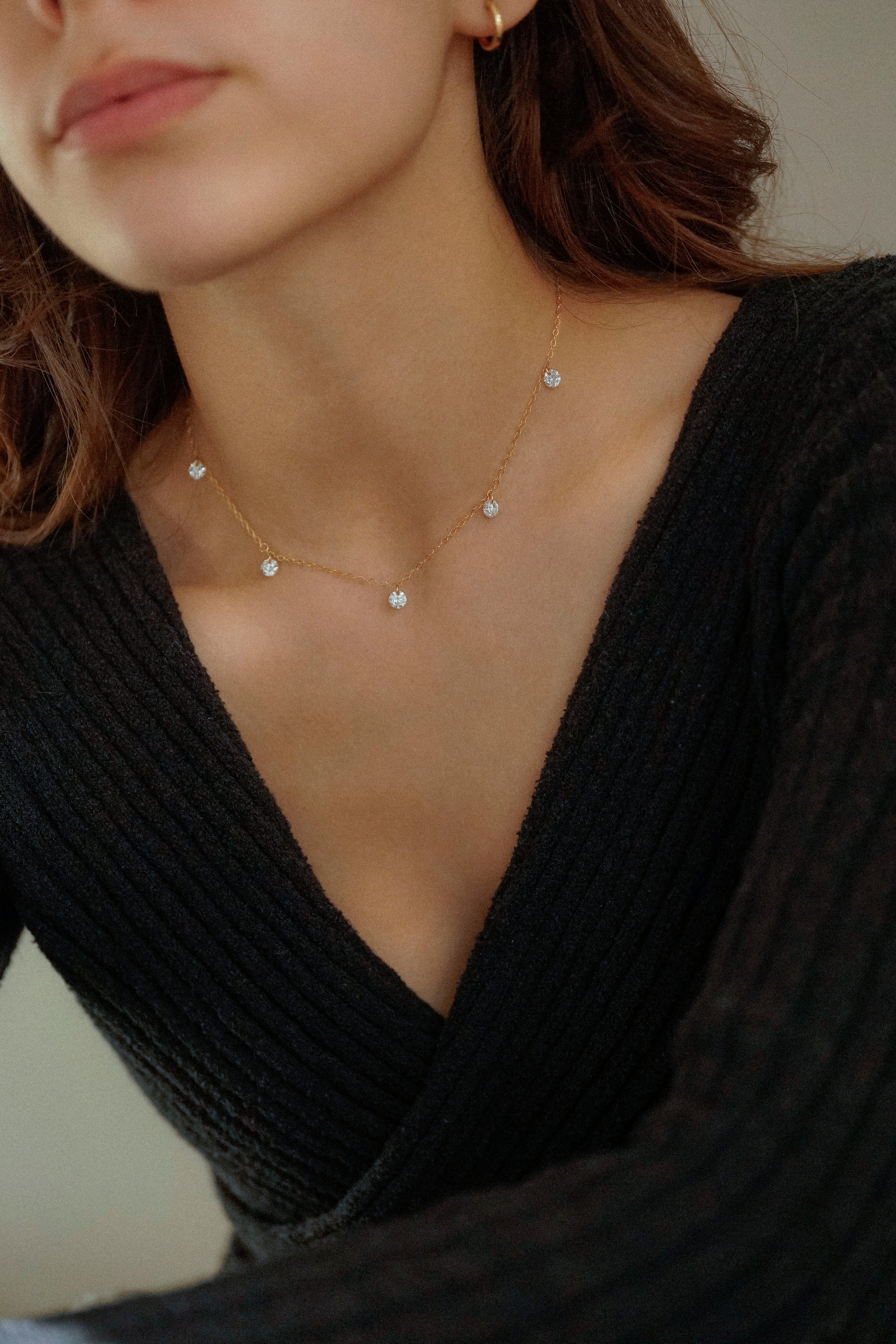 Crystal Drop Necklace