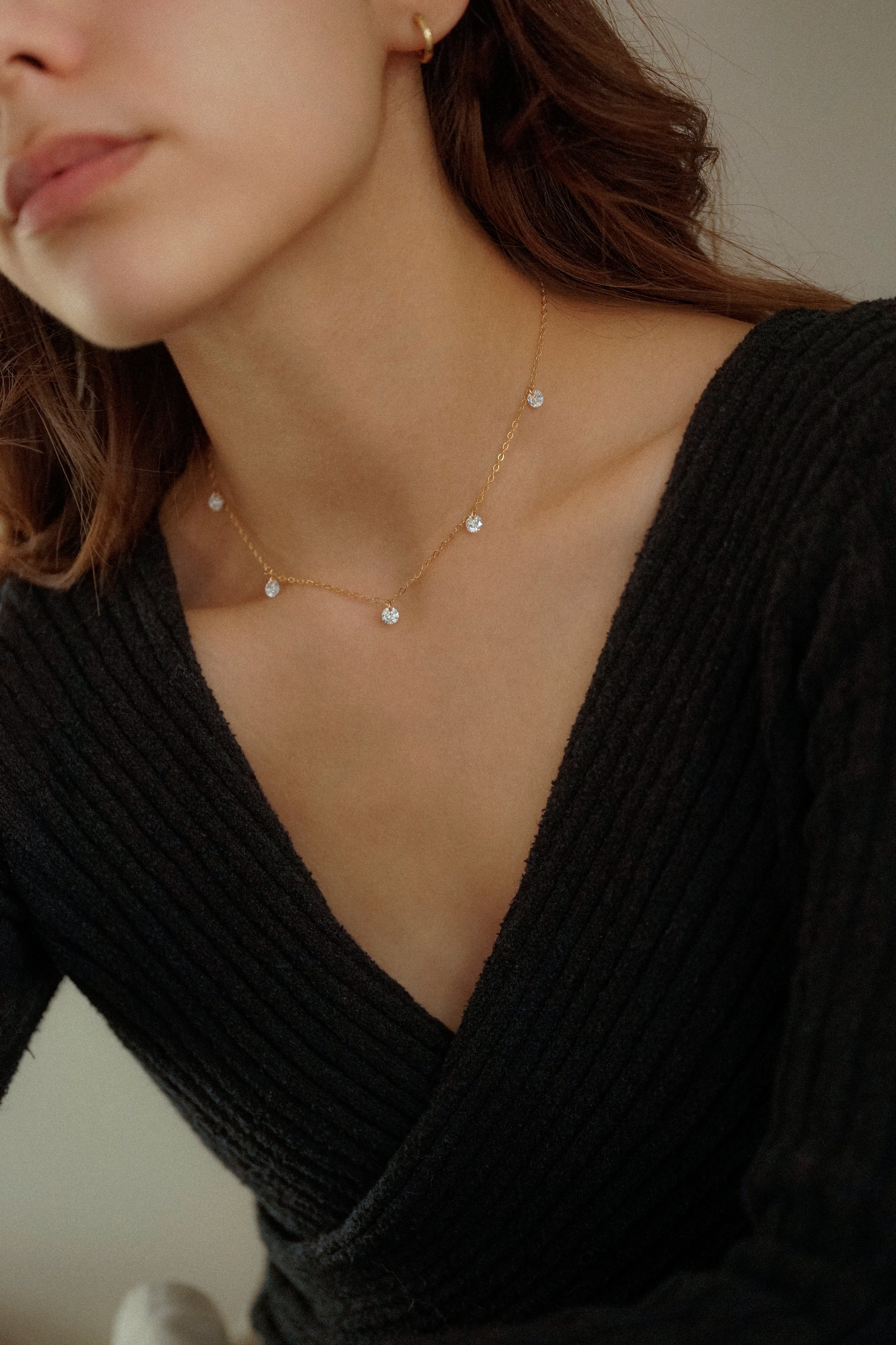 Crystal Drop Necklace