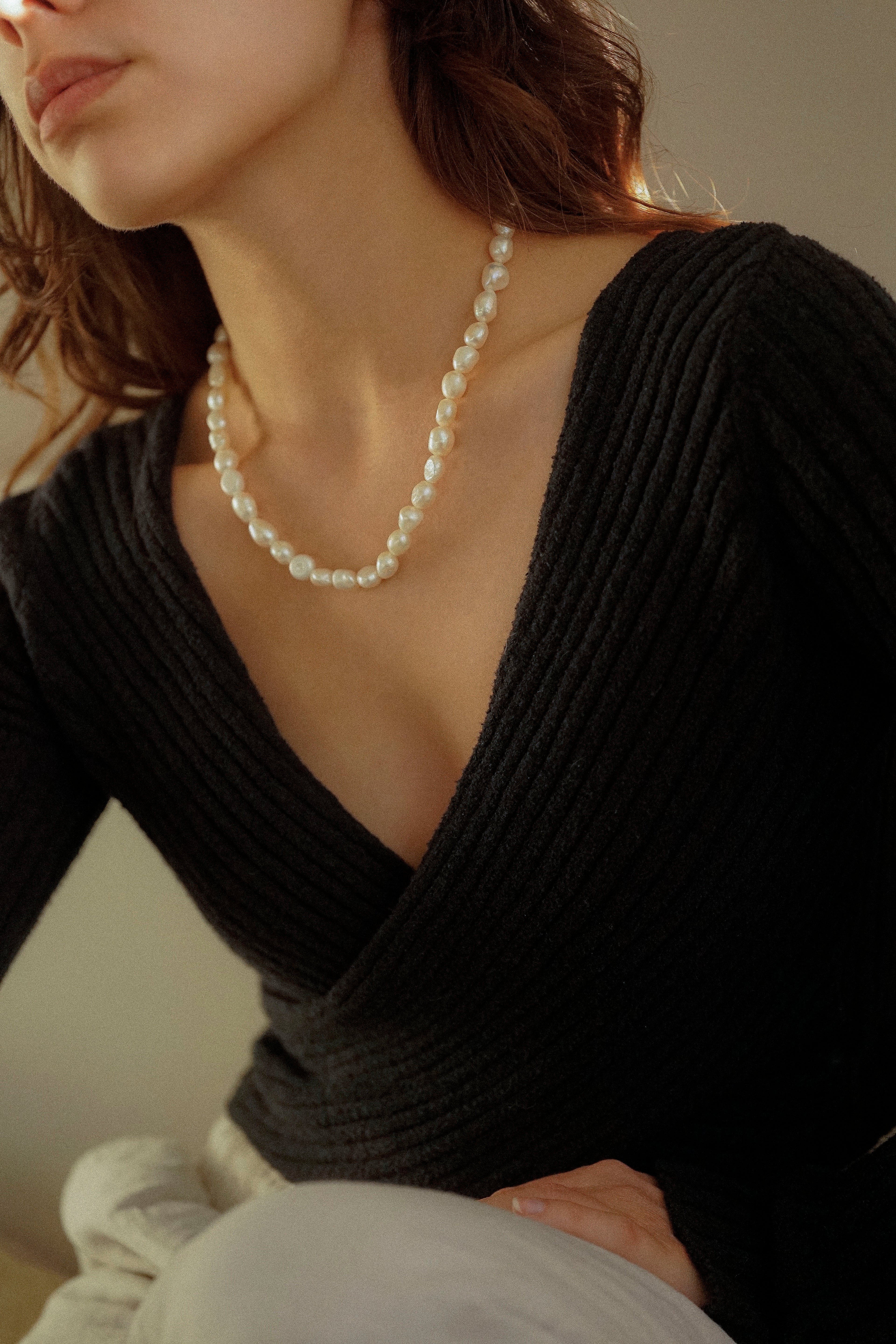 Chunky Freshwater Pearl Necklace
