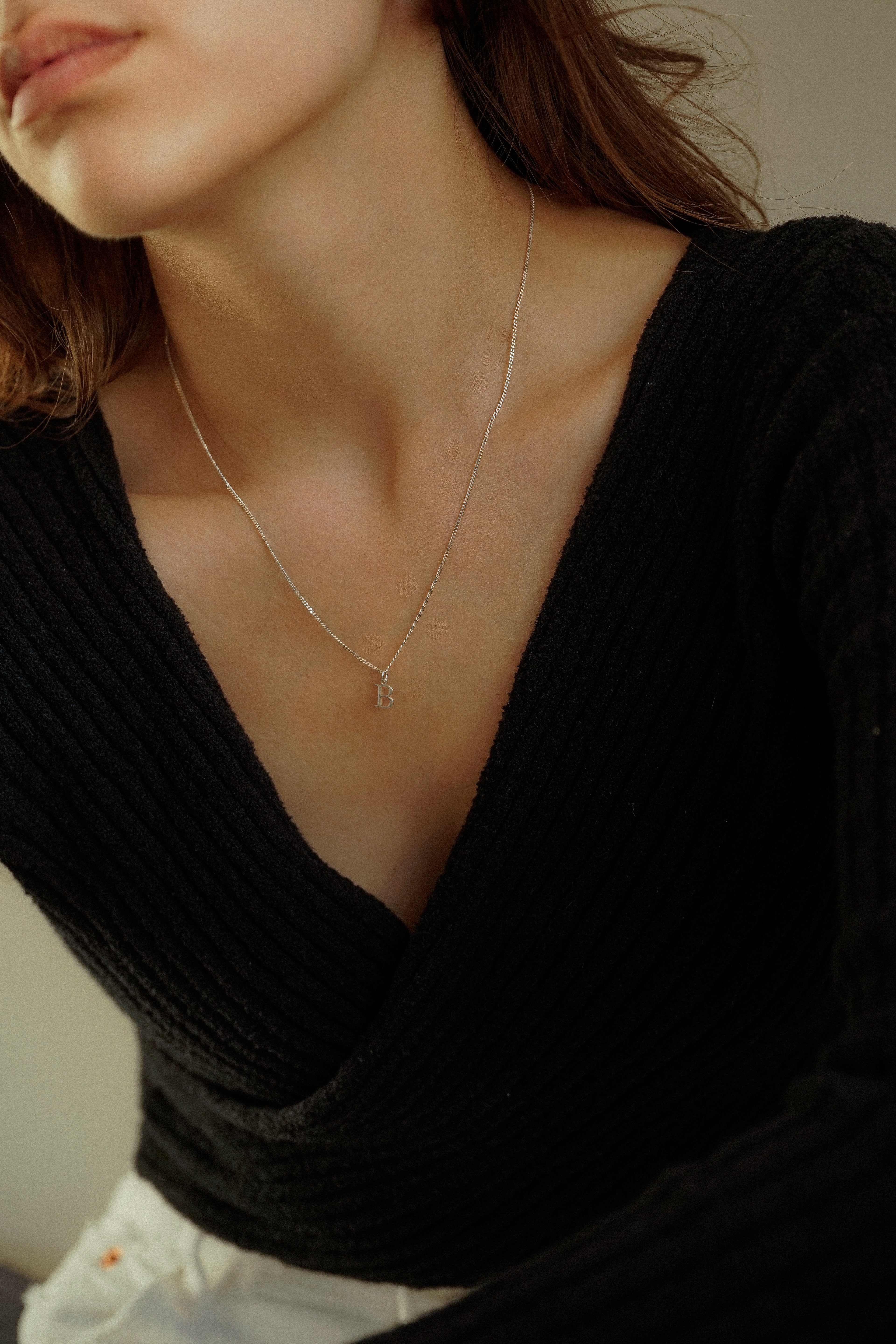 Letter Inital Charm Necklace