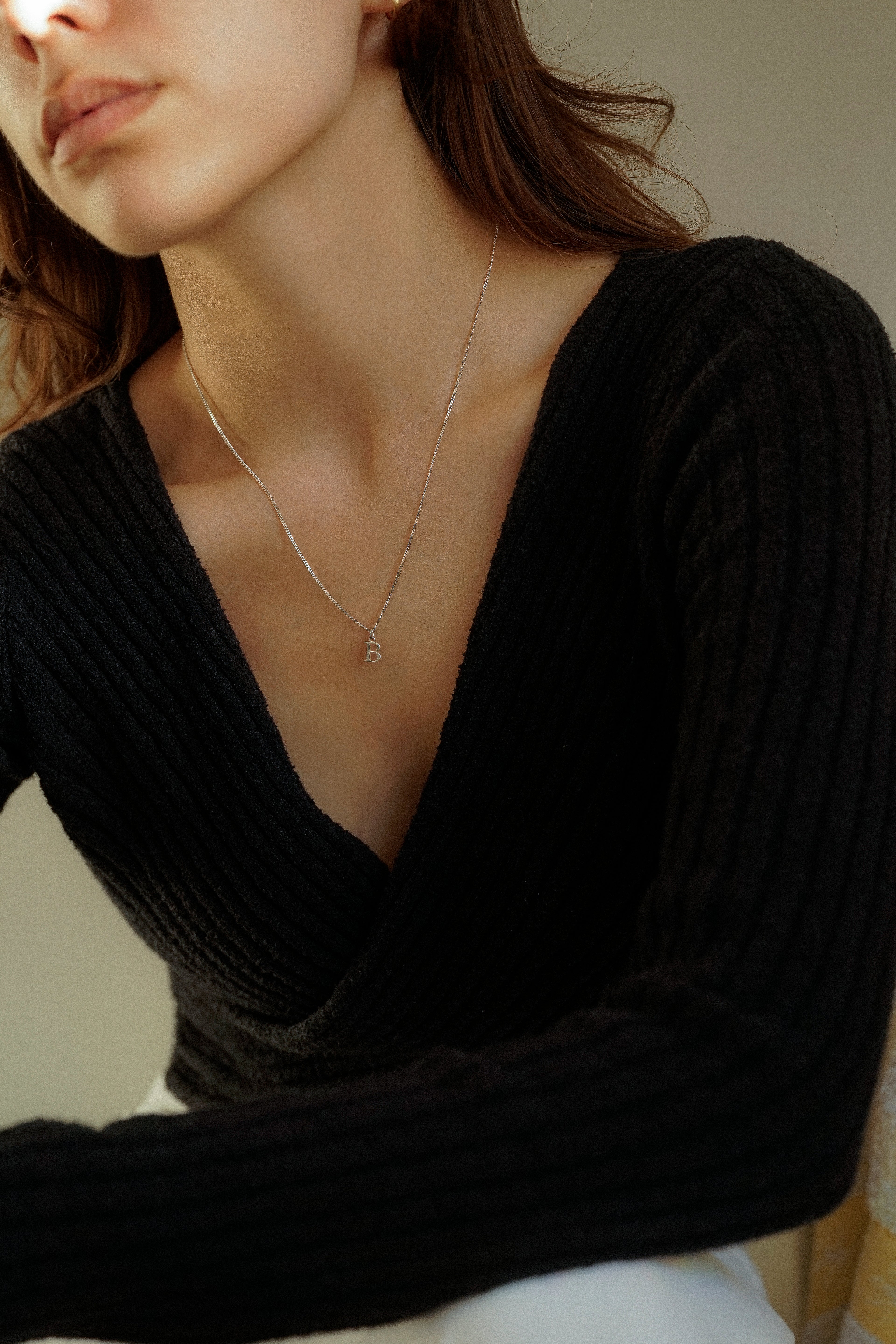 Letter Inital Charm Necklace