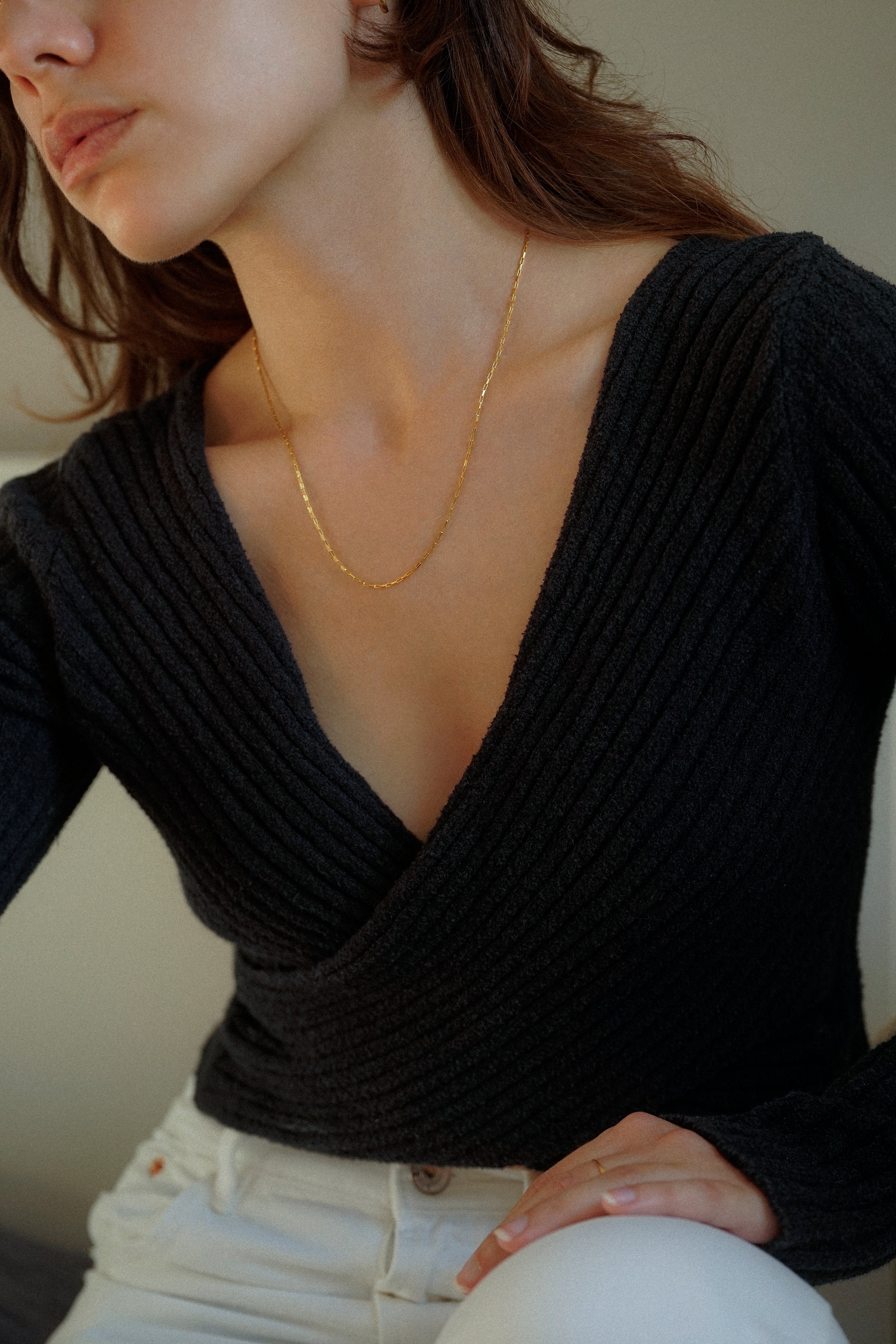 Dainty Box Necklace