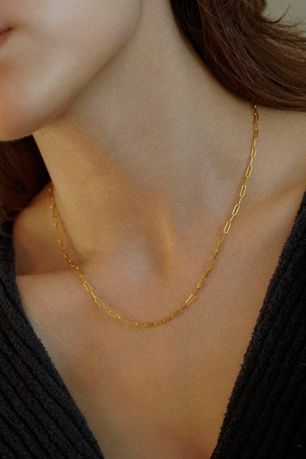 2.5mm Paperclip Necklace
