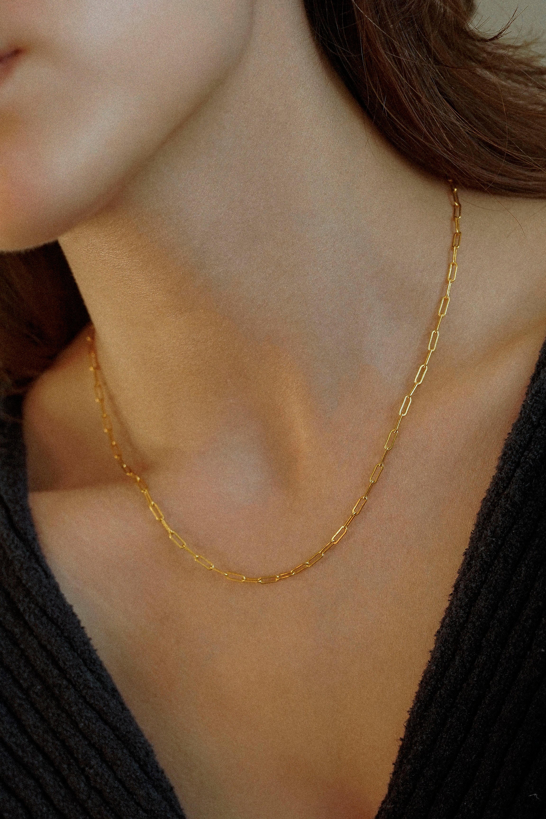 2.5mm Paperclip Necklace