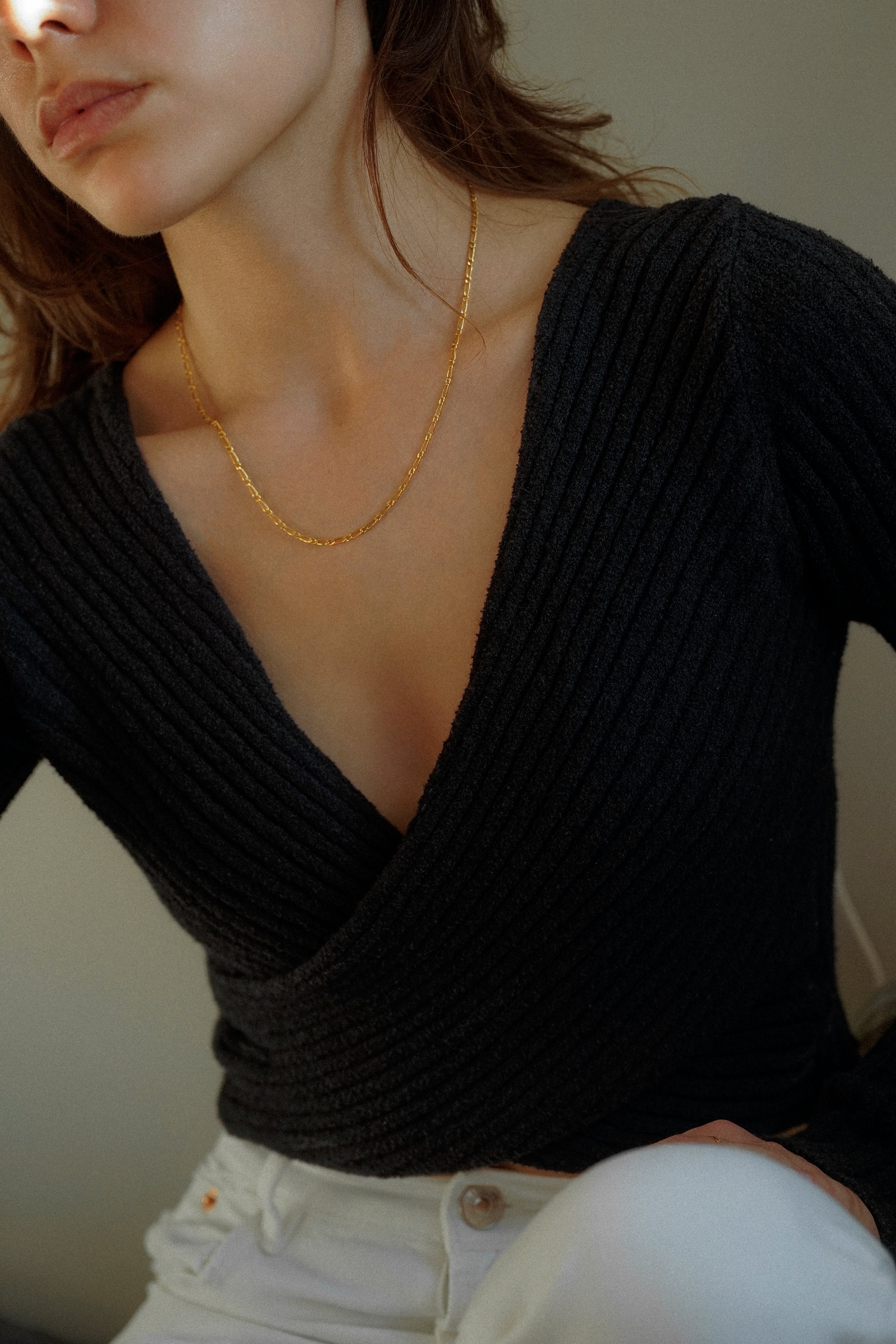 Single Link Figaro Necklace