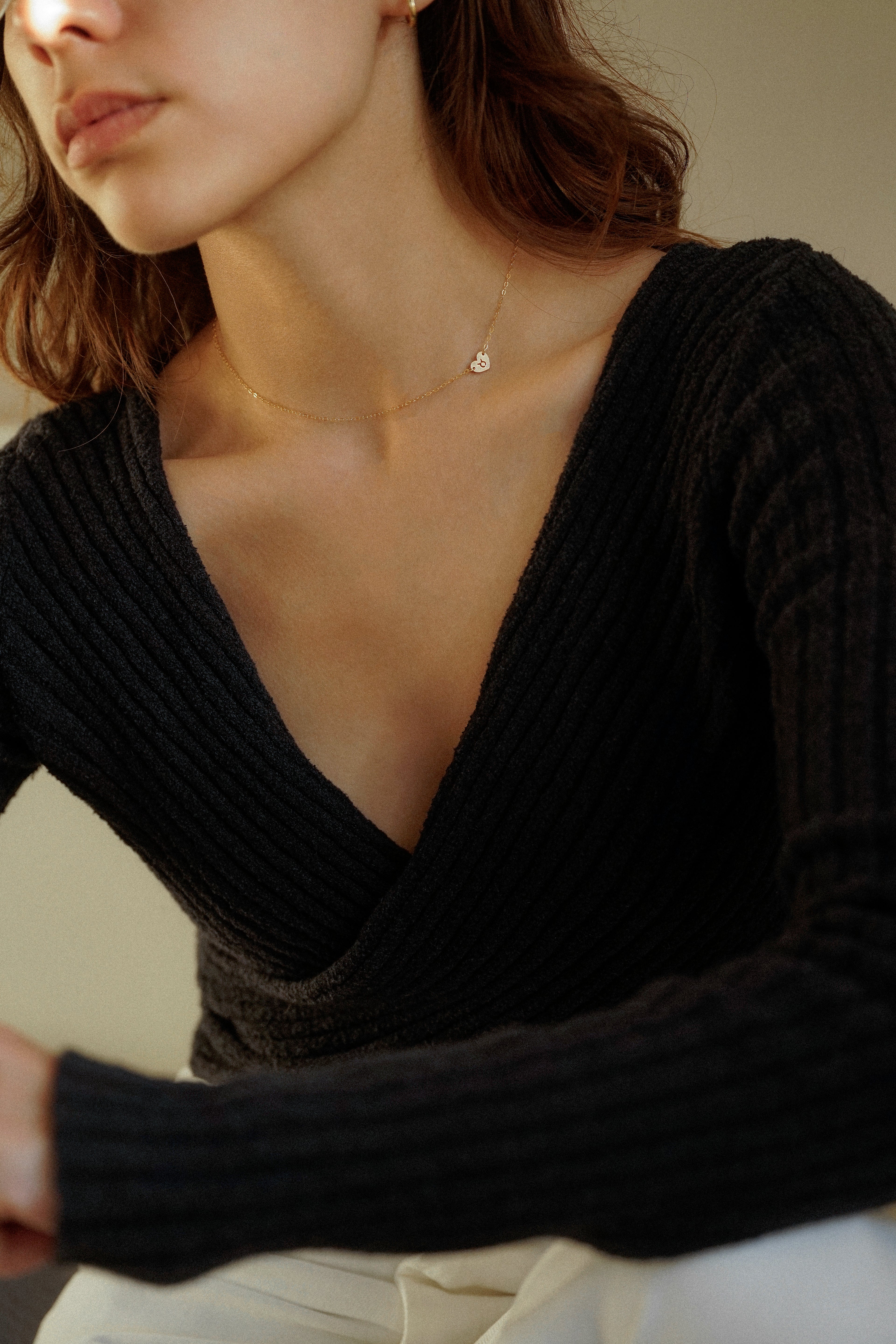 Zodiac Star Sign Heart Necklace