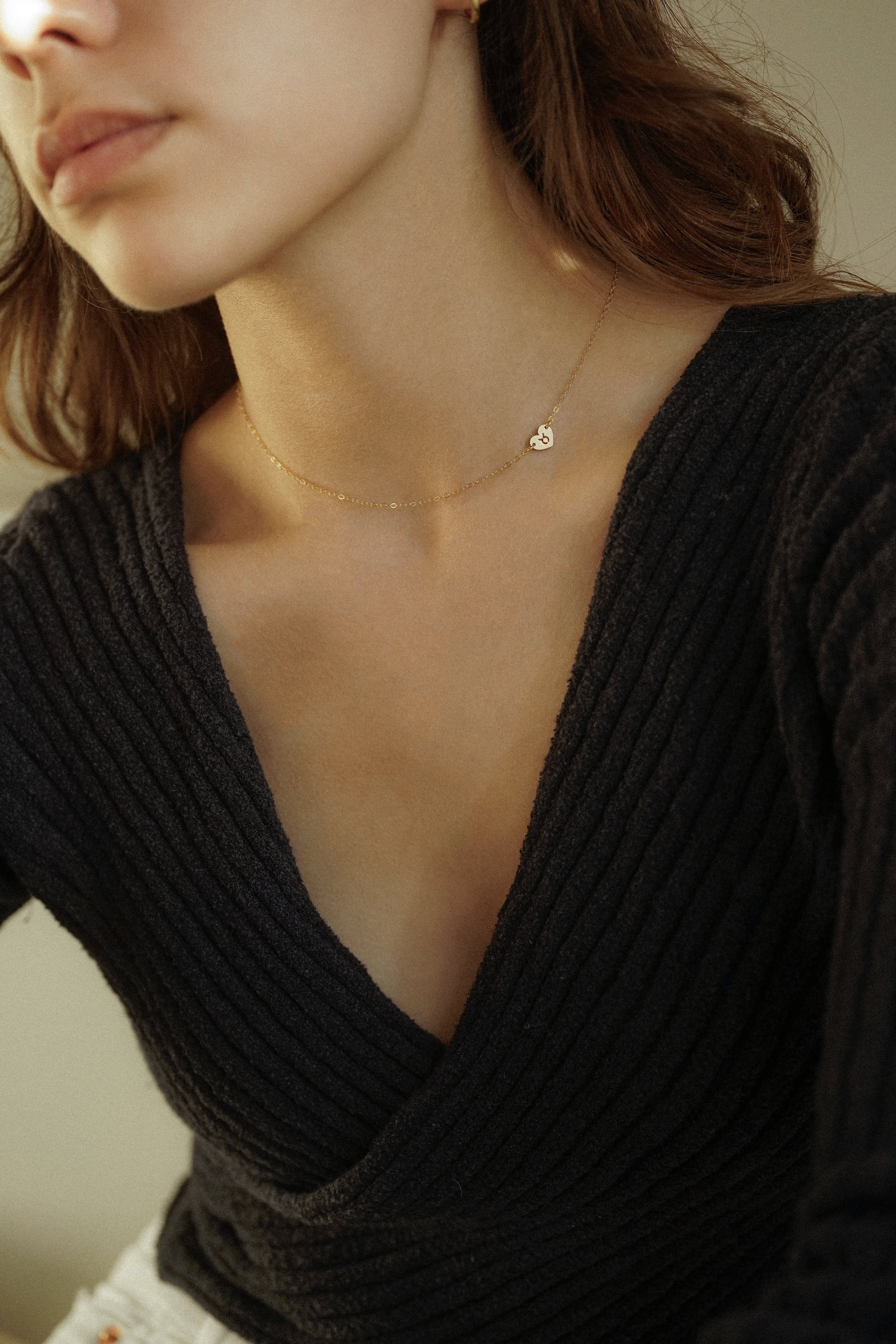 Zodiac Star Sign Heart Necklace