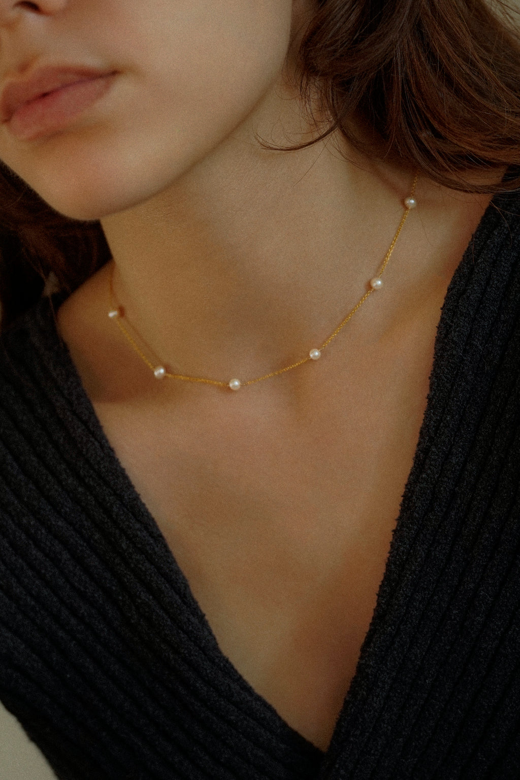 Floating Pearl Necklace