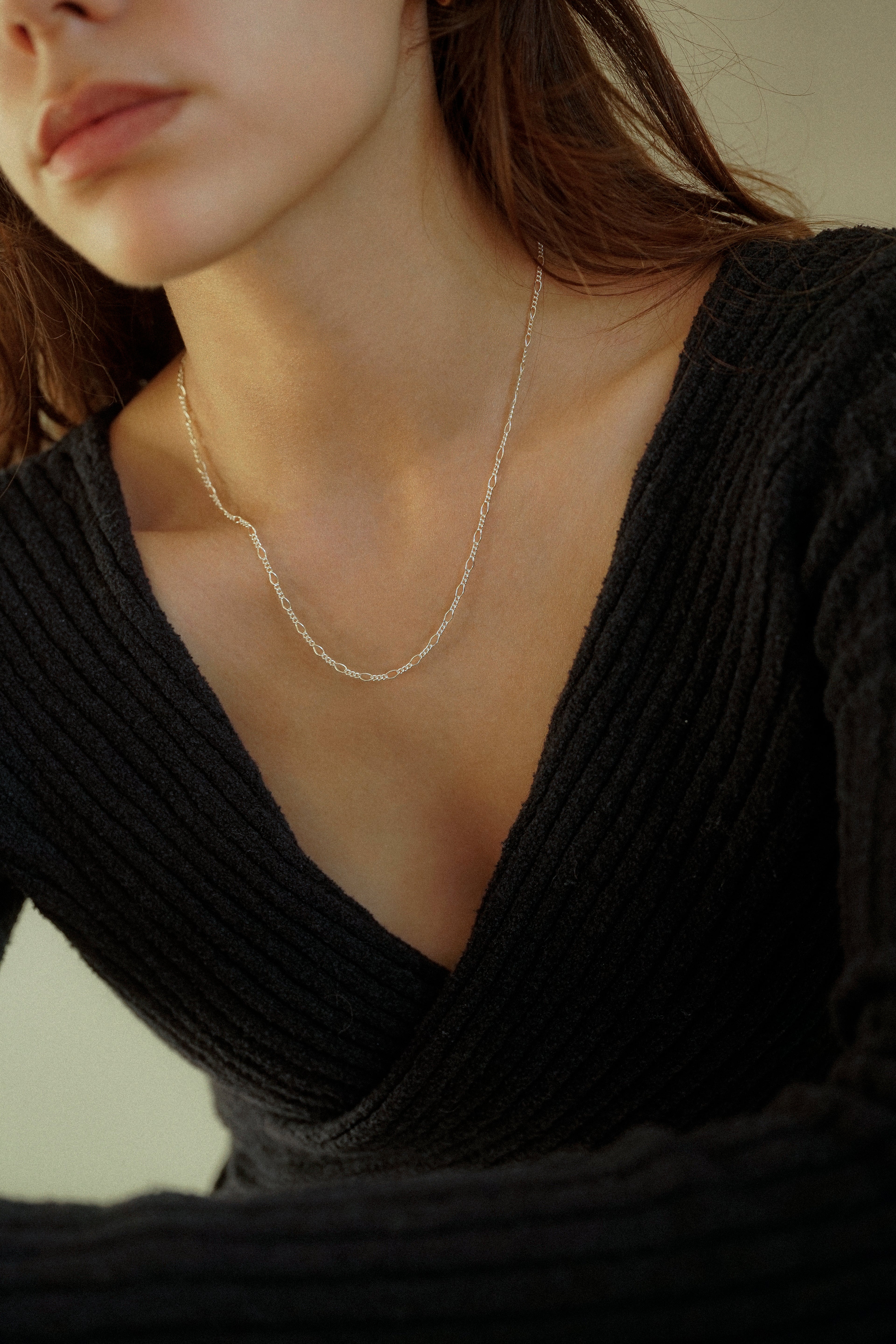 2.5mm Figaro Chain Necklace