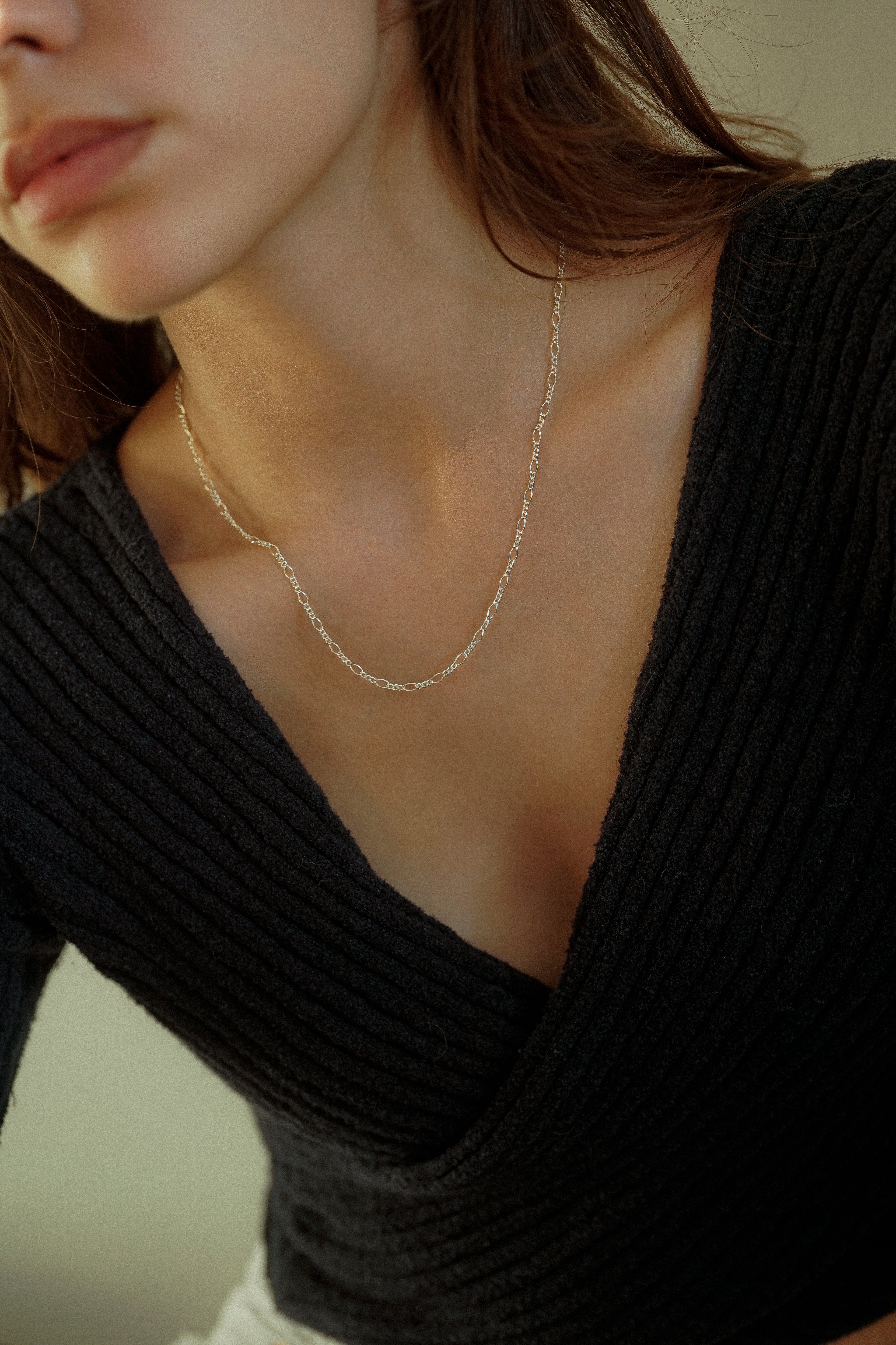 2.5mm Figaro Chain Necklace