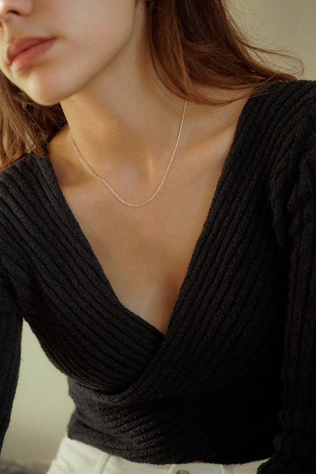 Thin Dainty Figaro Necklace