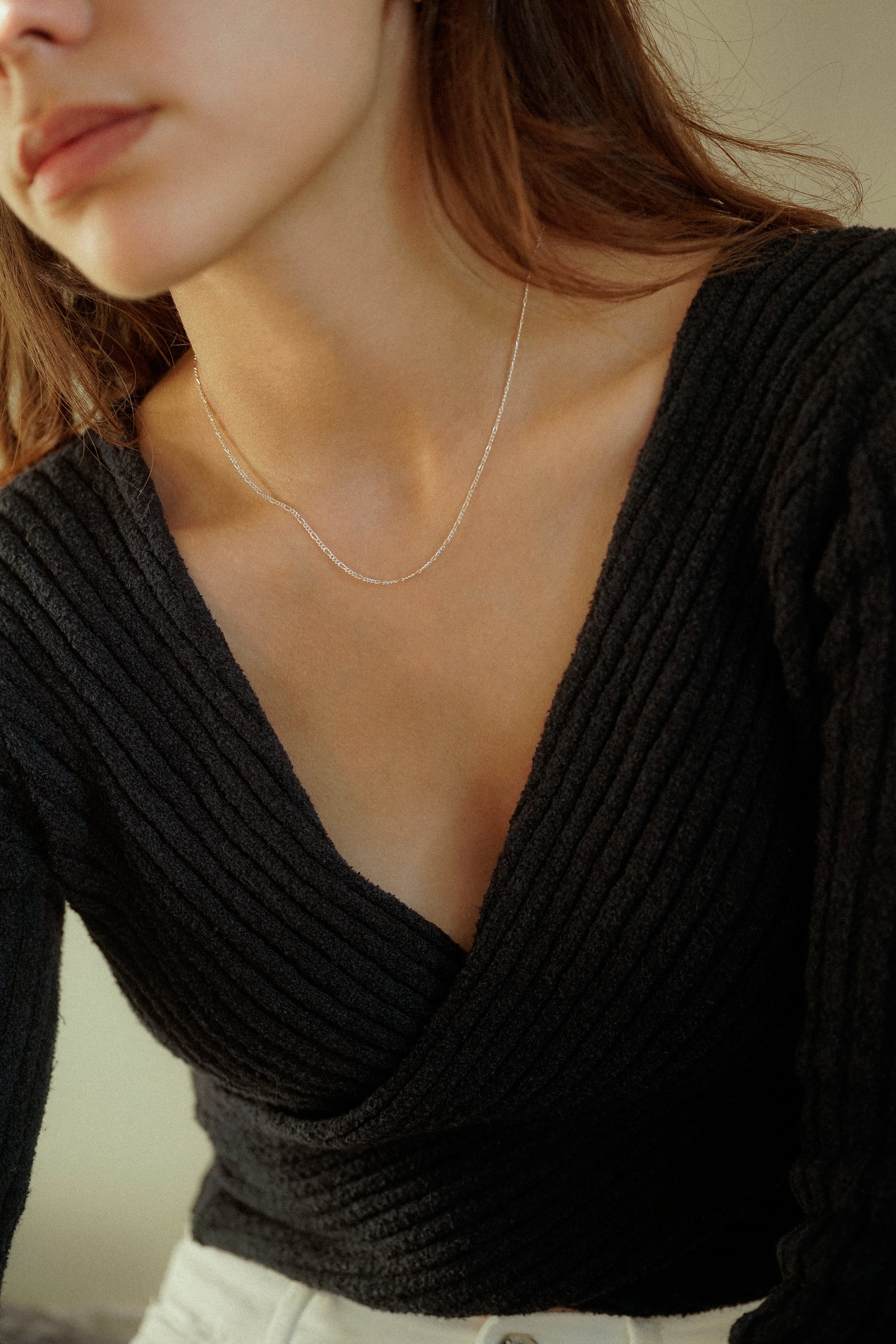 Thin Dainty Figaro Necklace