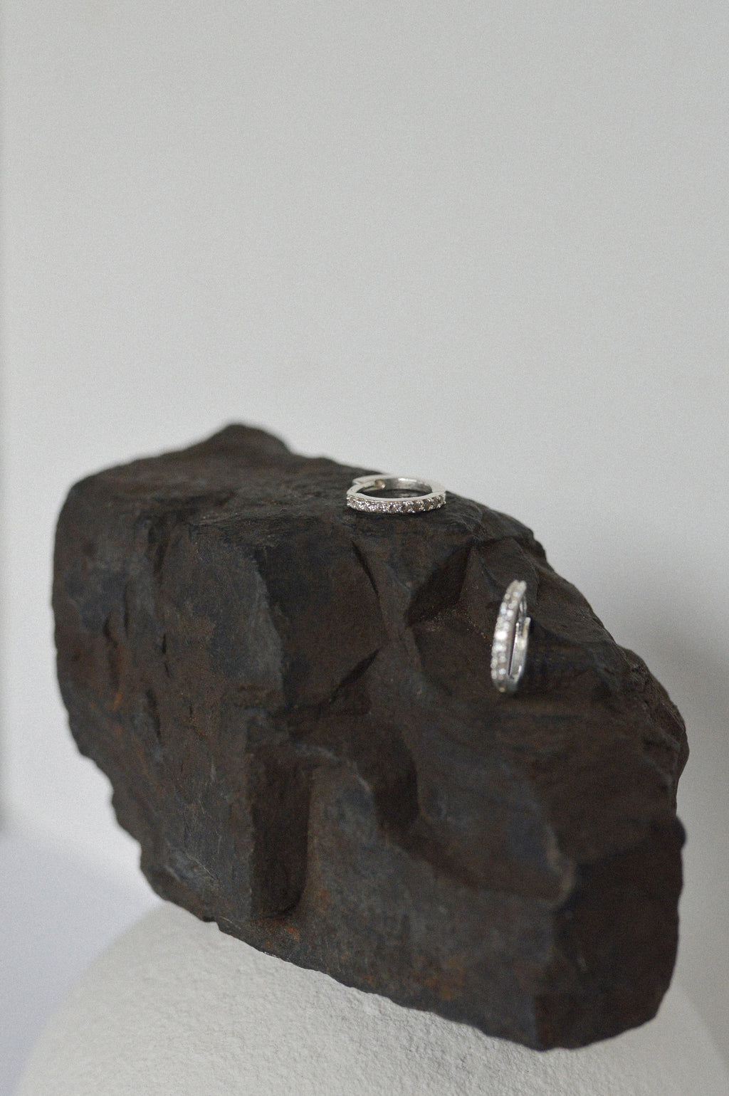 Pave Cubic Zirconia Hoop Earrings