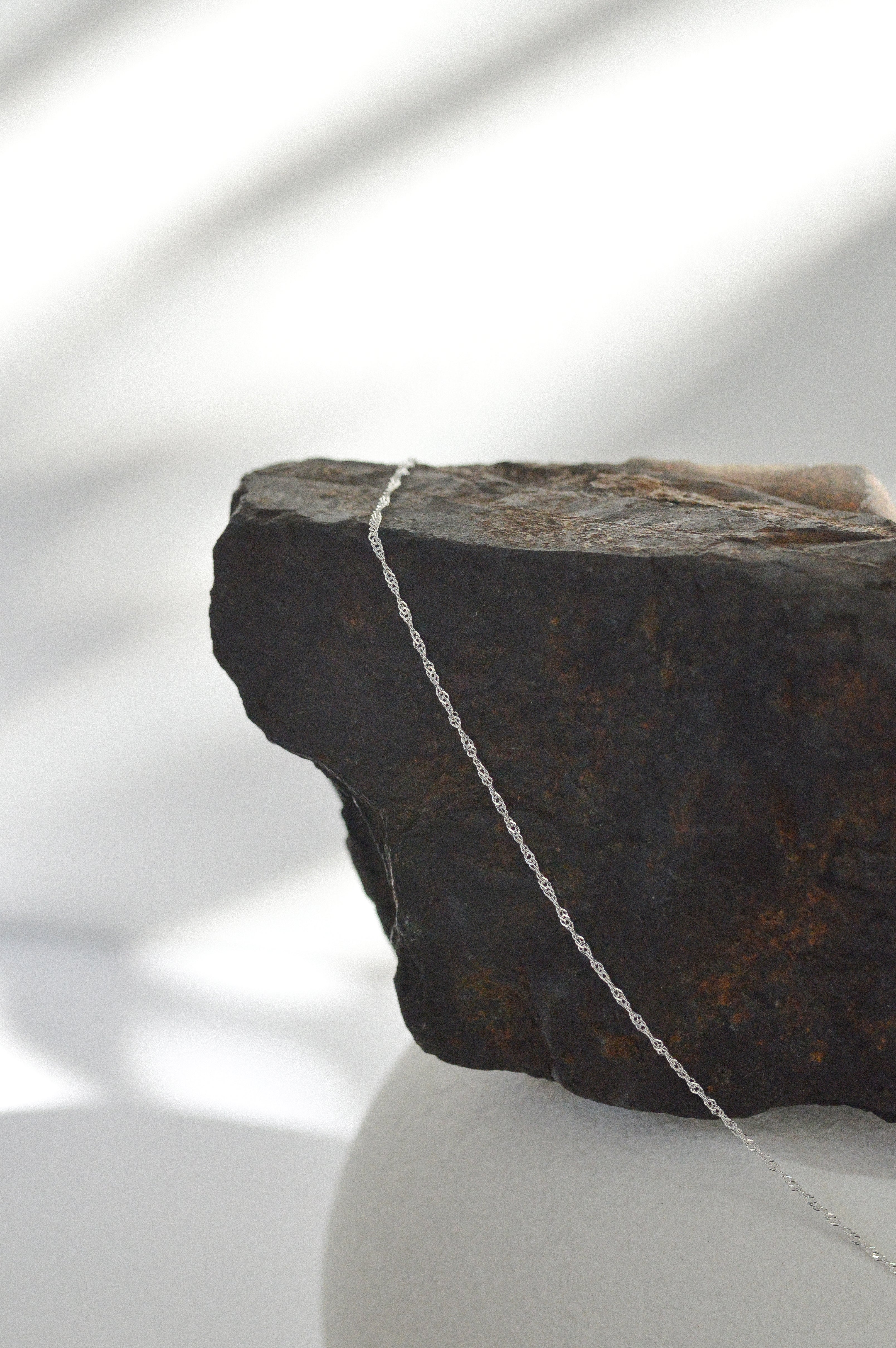 Dainty Thin Singapore Chain Necklace