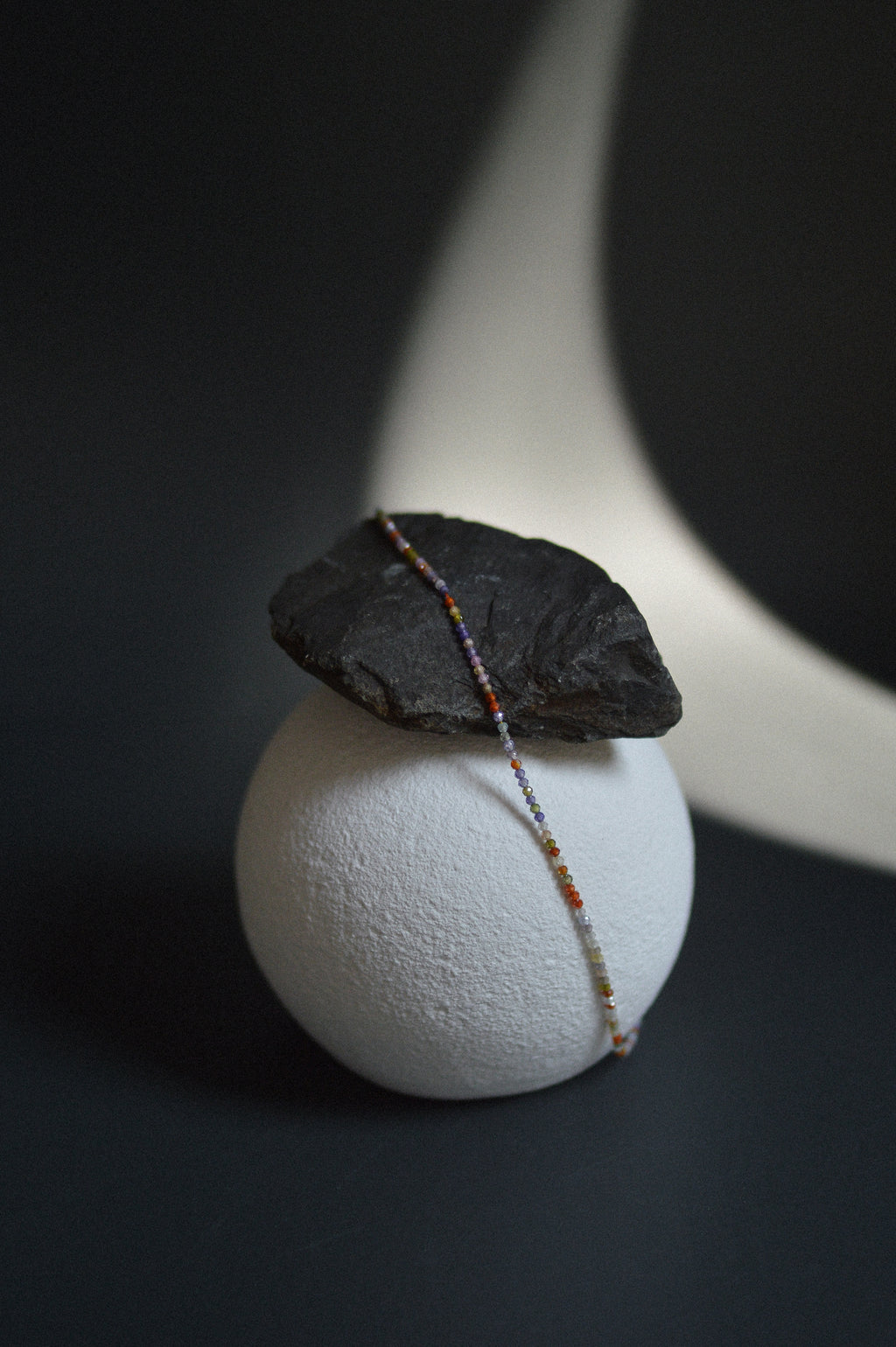 Multicolour Faceted Gemstone Bead Necklace