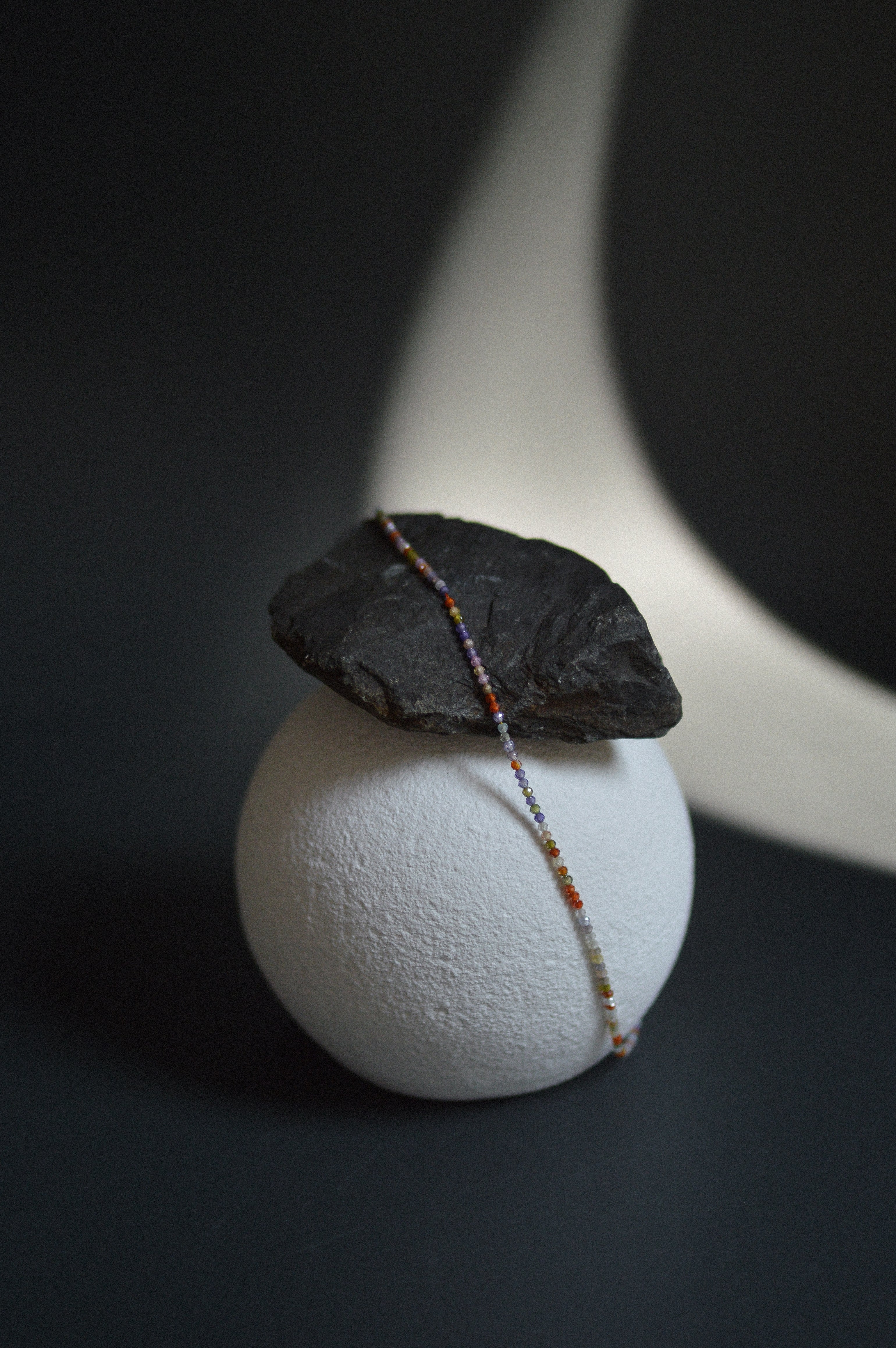 Multicolour Faceted Gemstone Bead Necklace