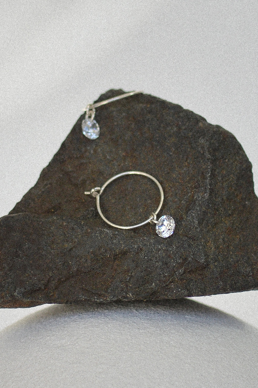 15mm Hoop Earrings With Cubic Zirconia