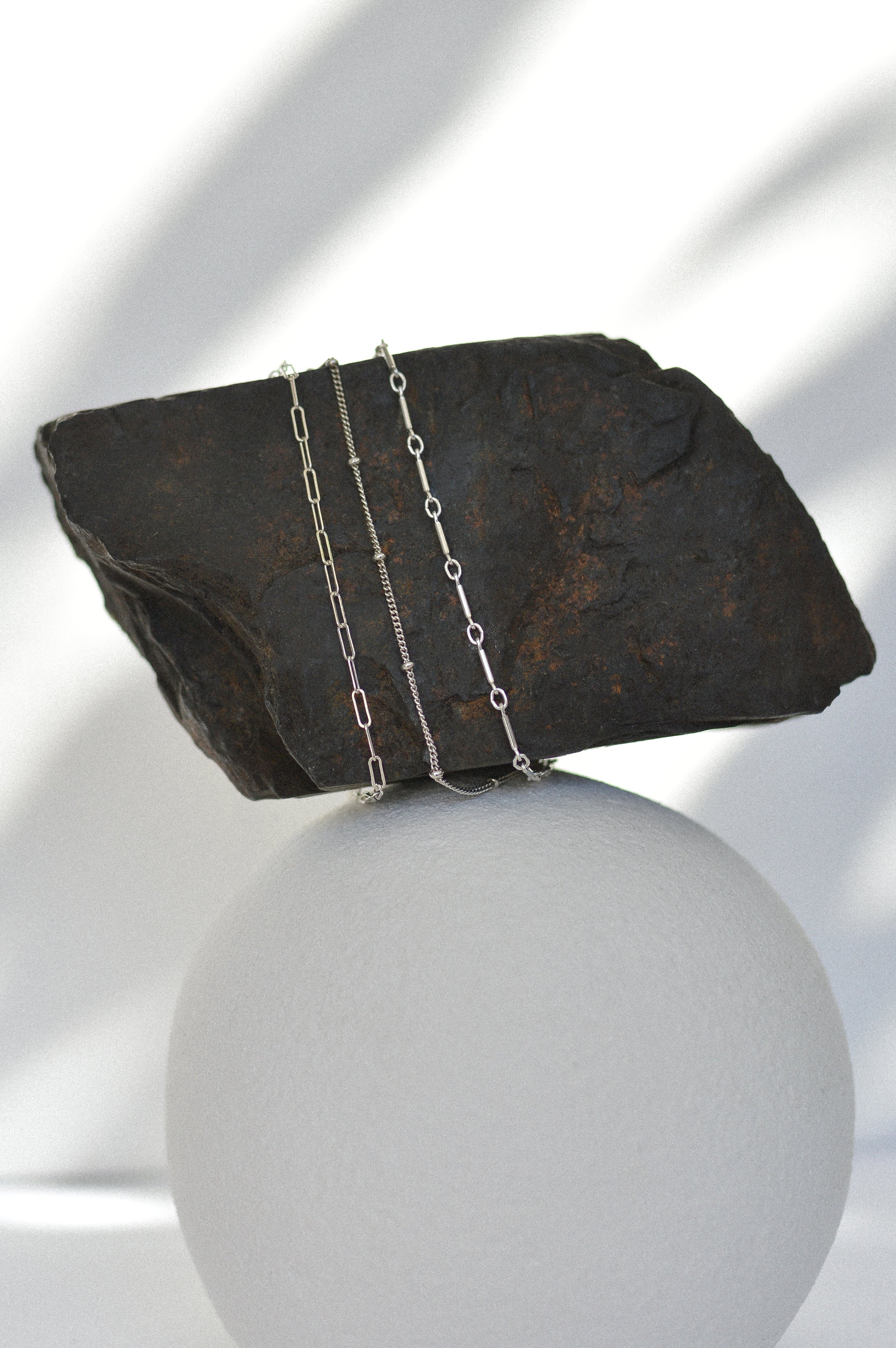 Set of Three Chain Bracelets