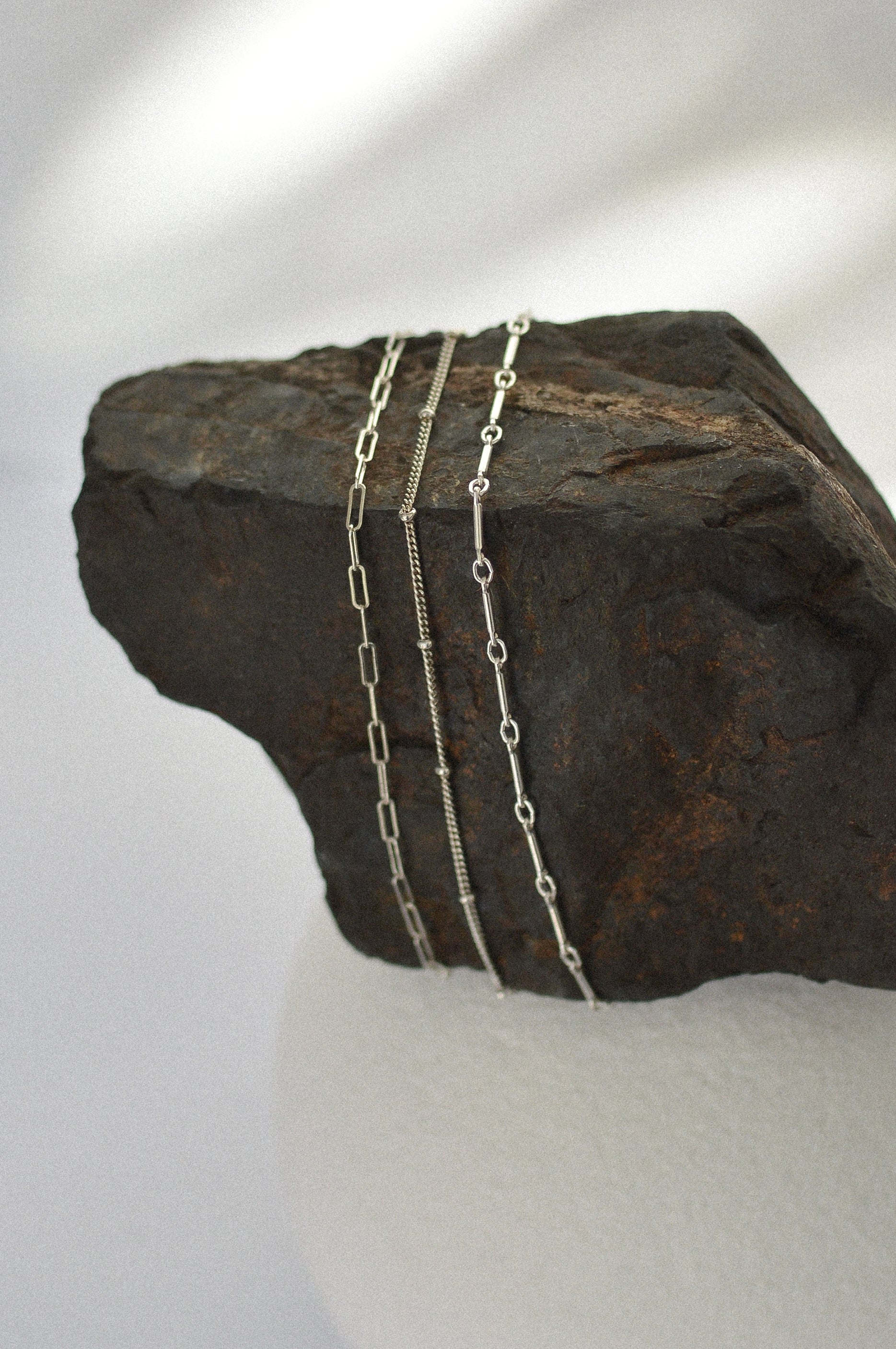 Set of Three Chain Bracelets
