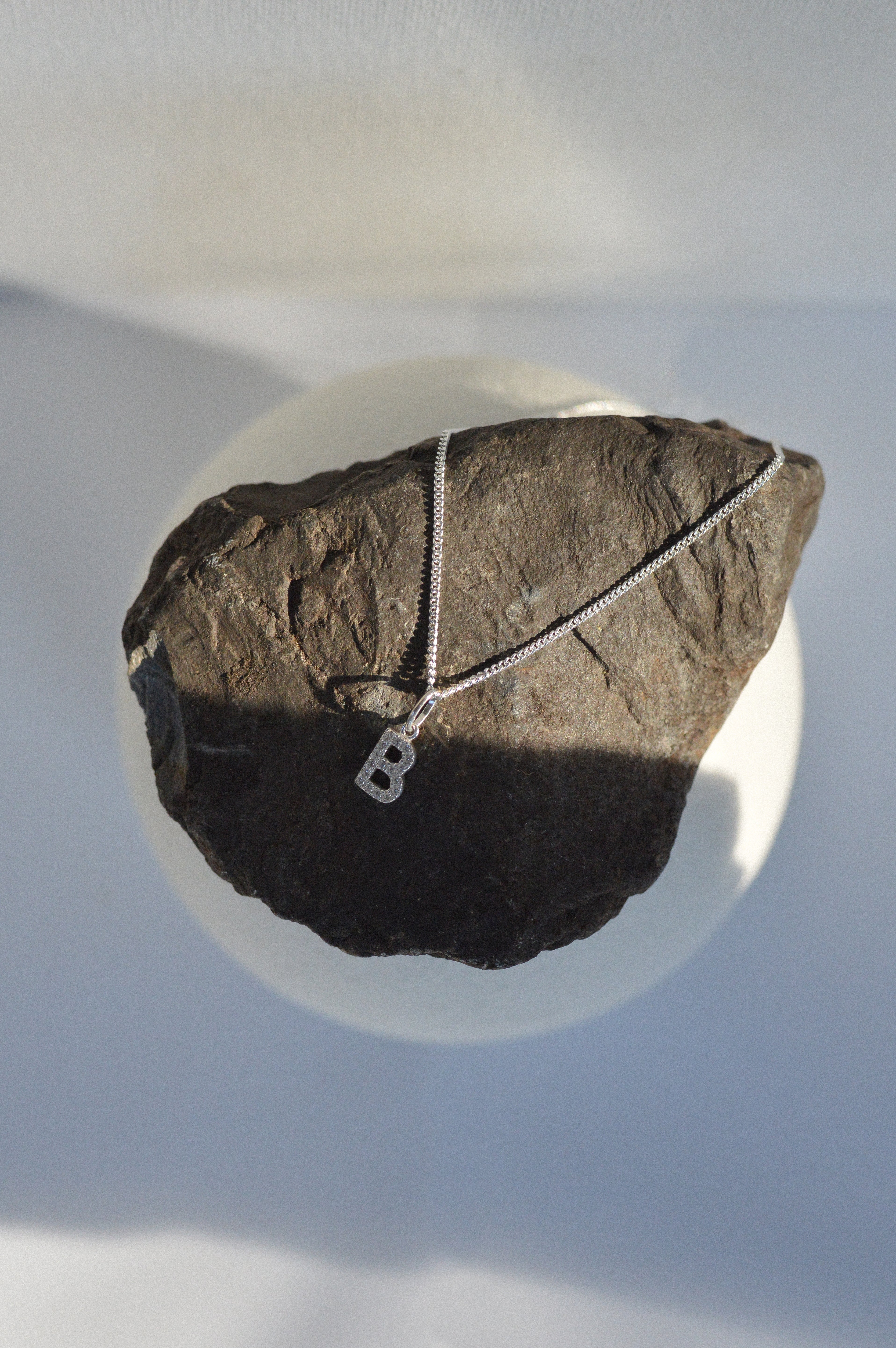 Pavé Letter Initial Necklace