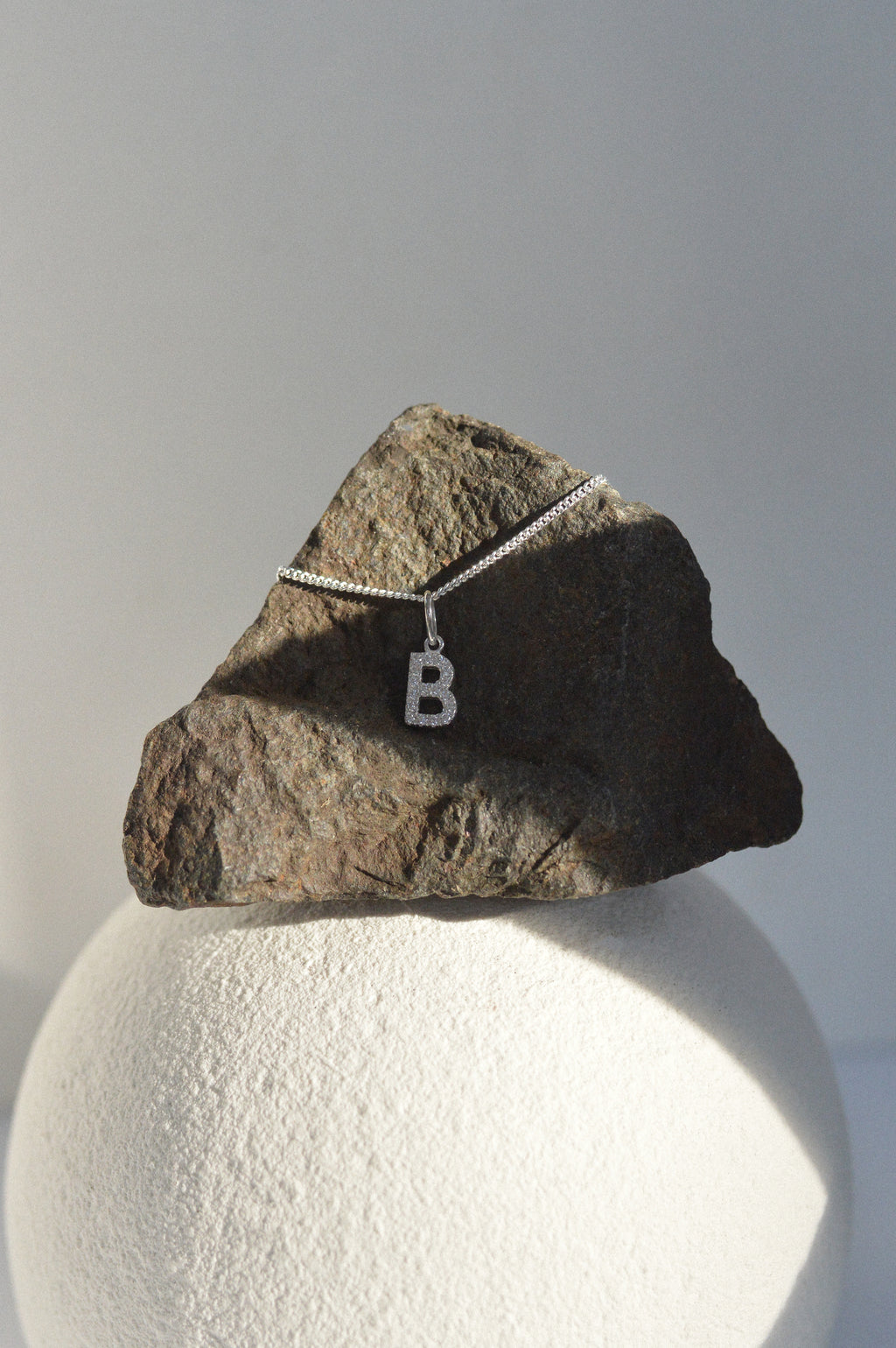 Pavé Letter Initial Necklace