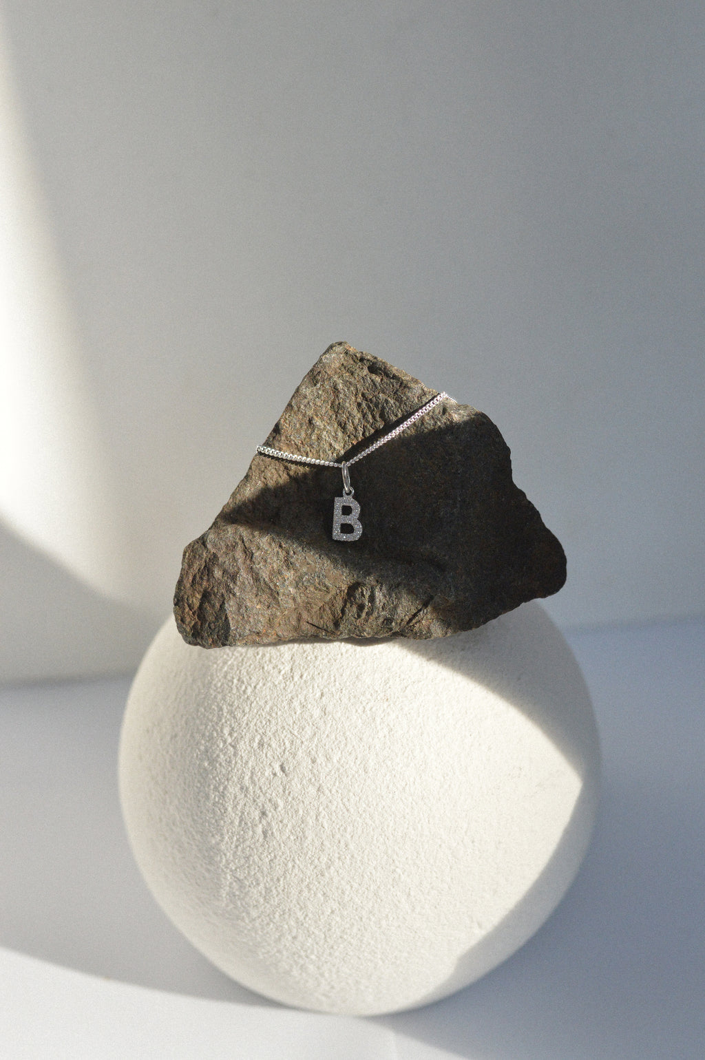 Pavé Letter Initial Necklace