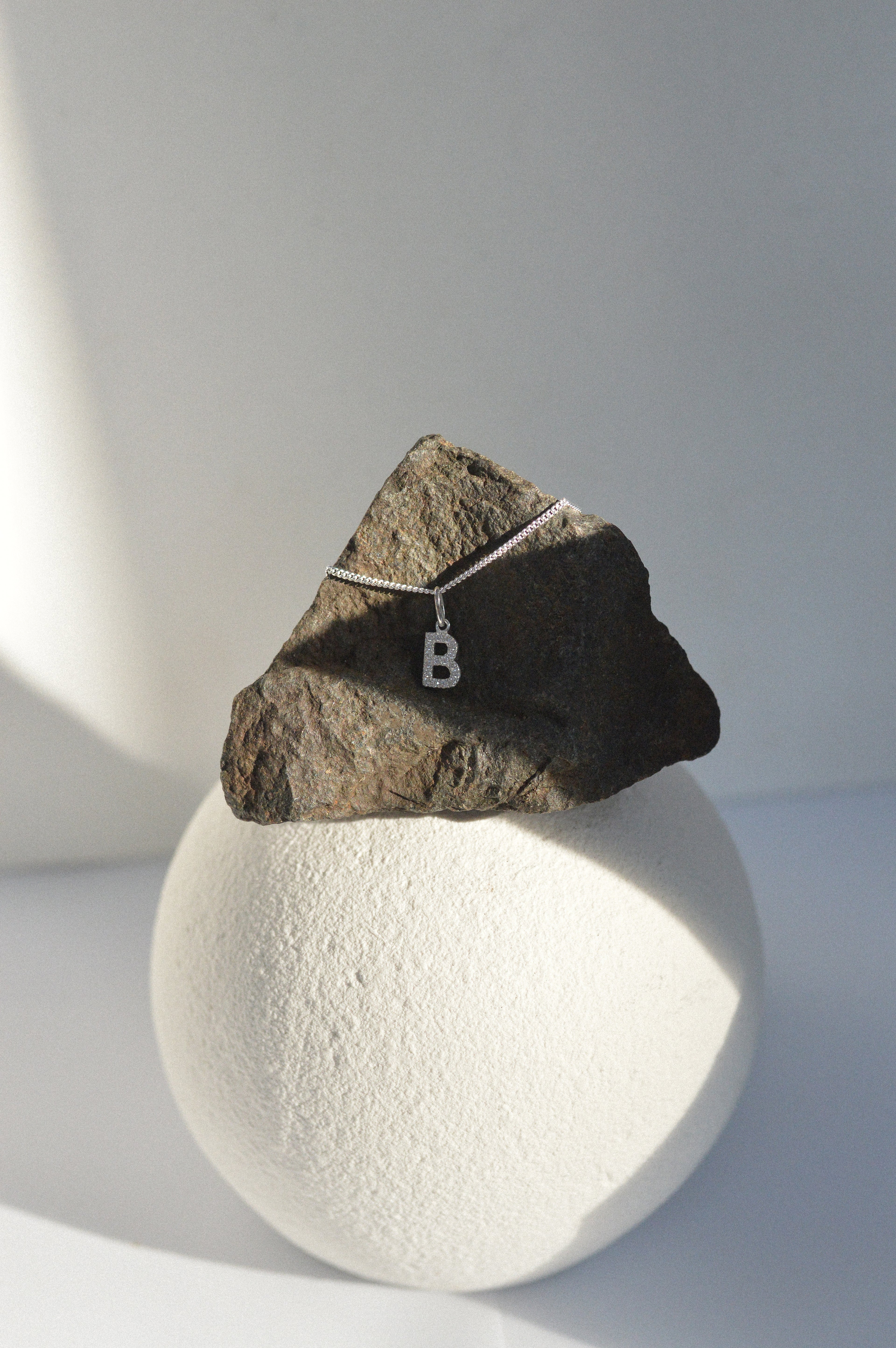 Pavé Letter Initial Necklace