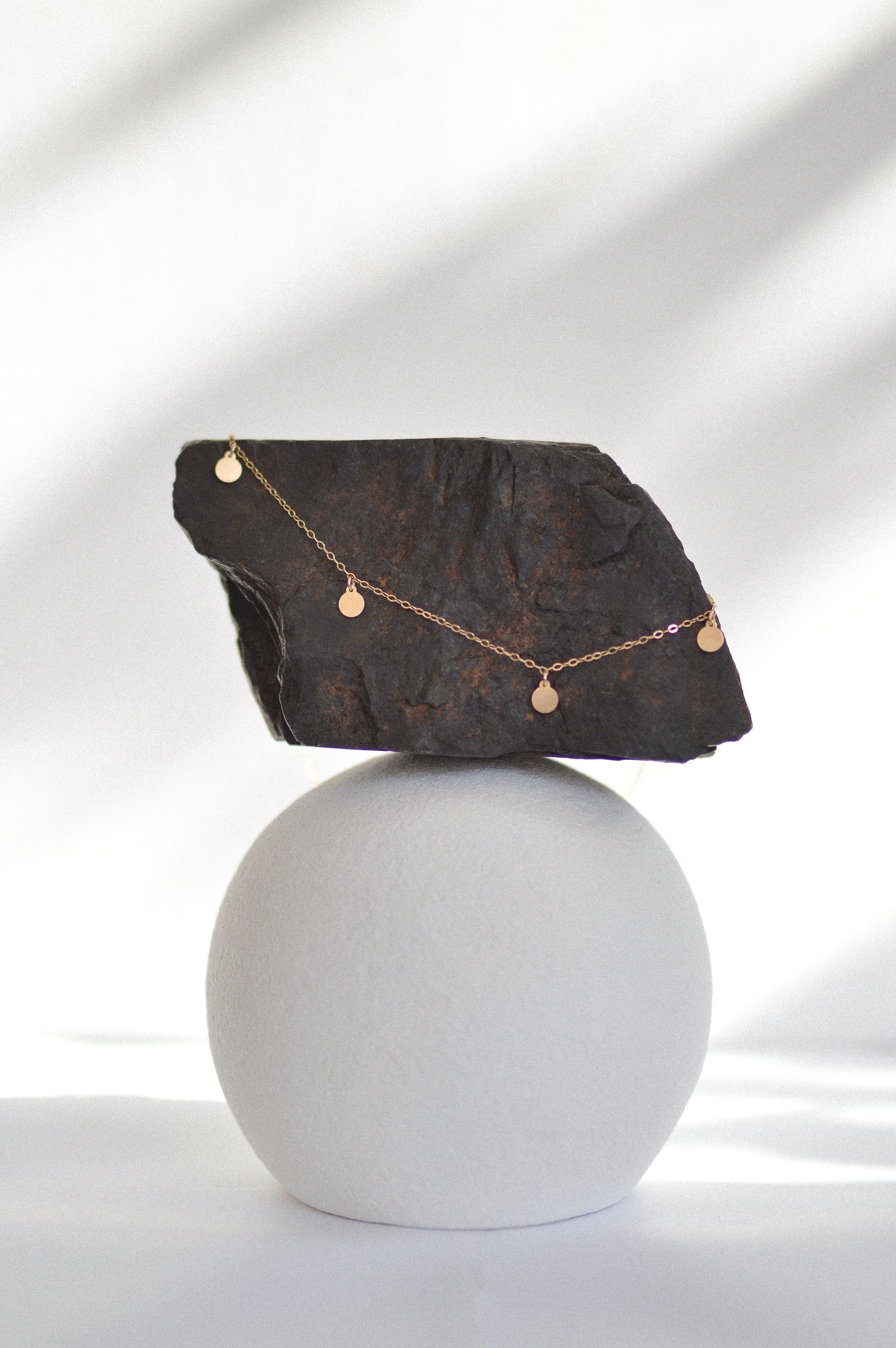 Drop Disc Necklace