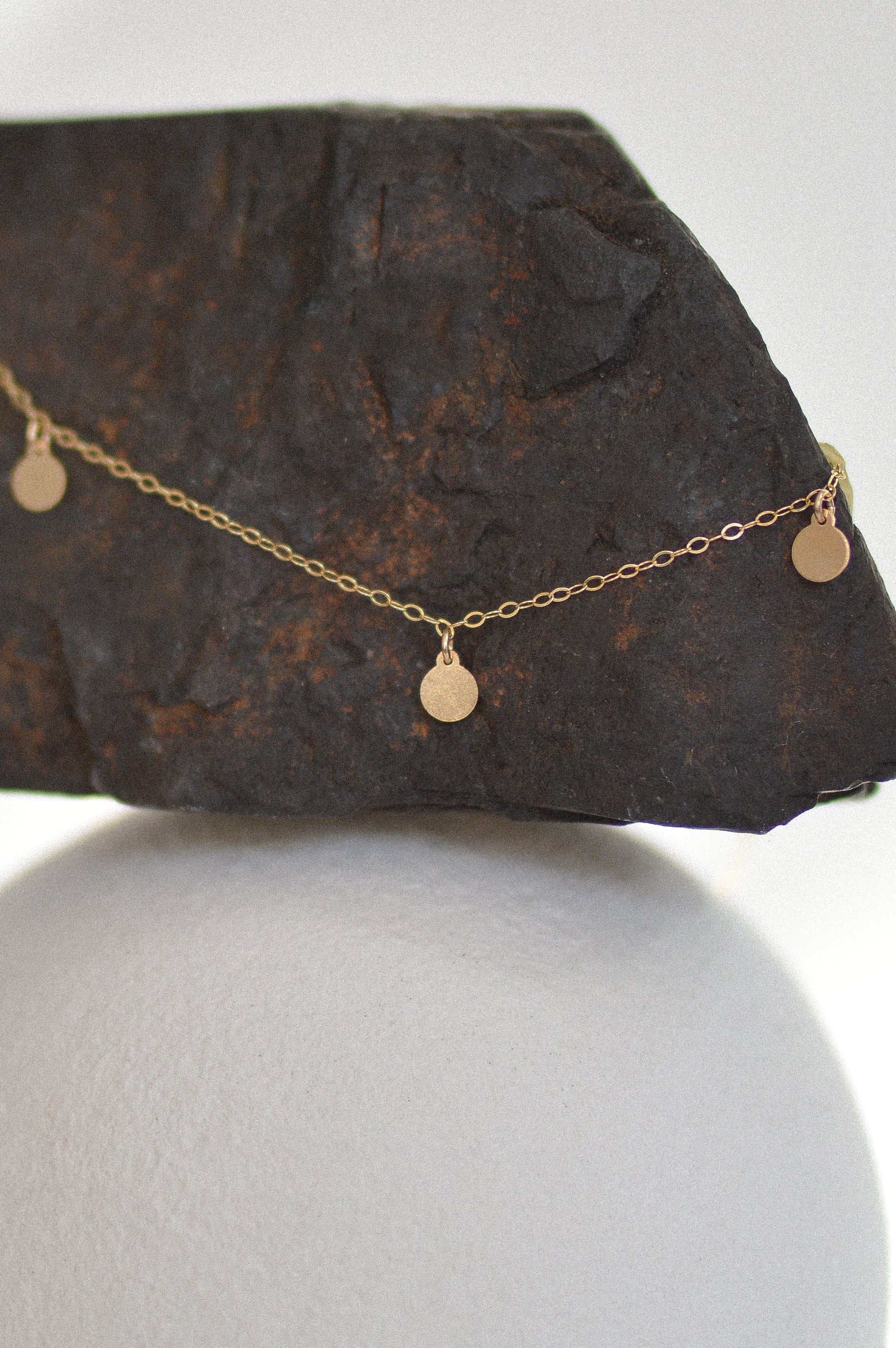 Drop Disc Necklace