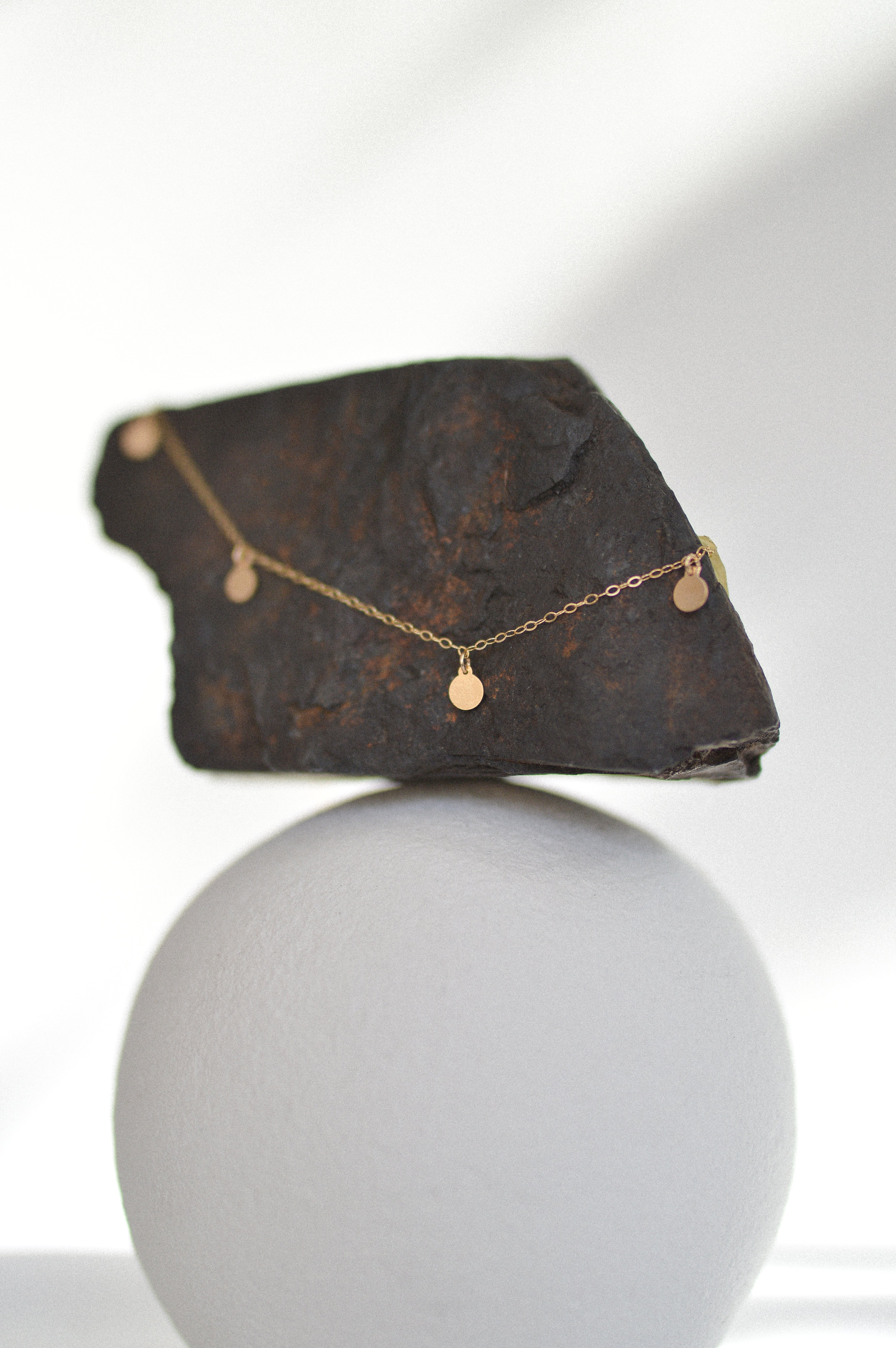 Drop Disc Necklace