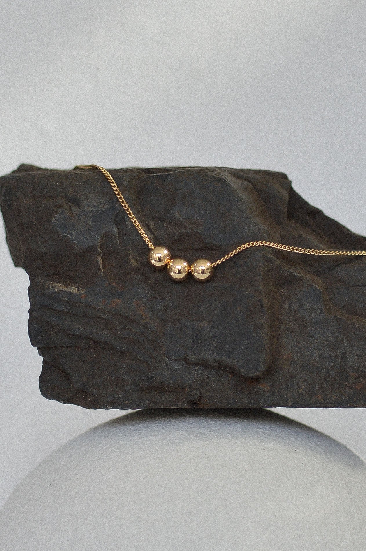Three Bead Necklace