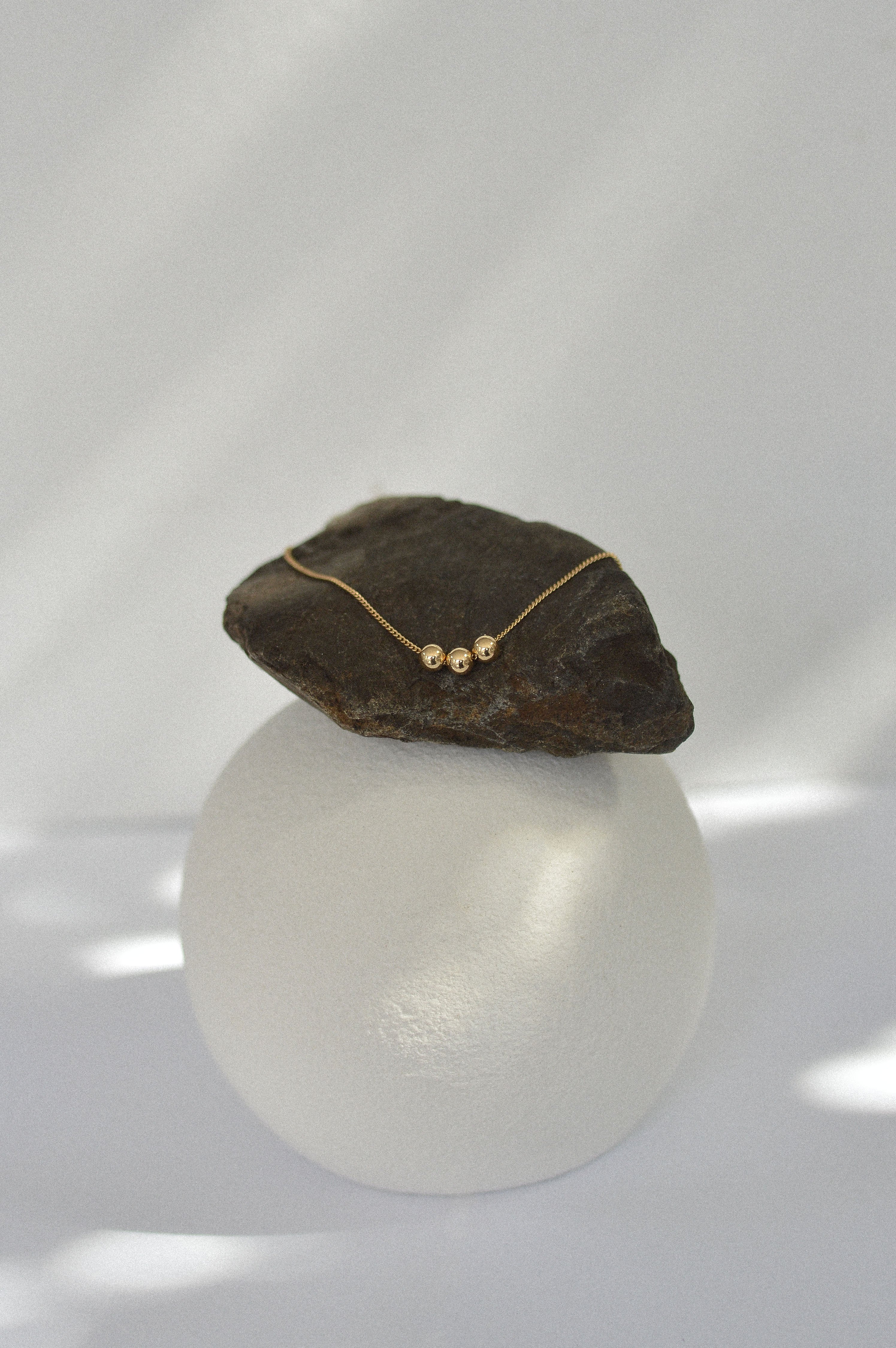 Three Bead Necklace
