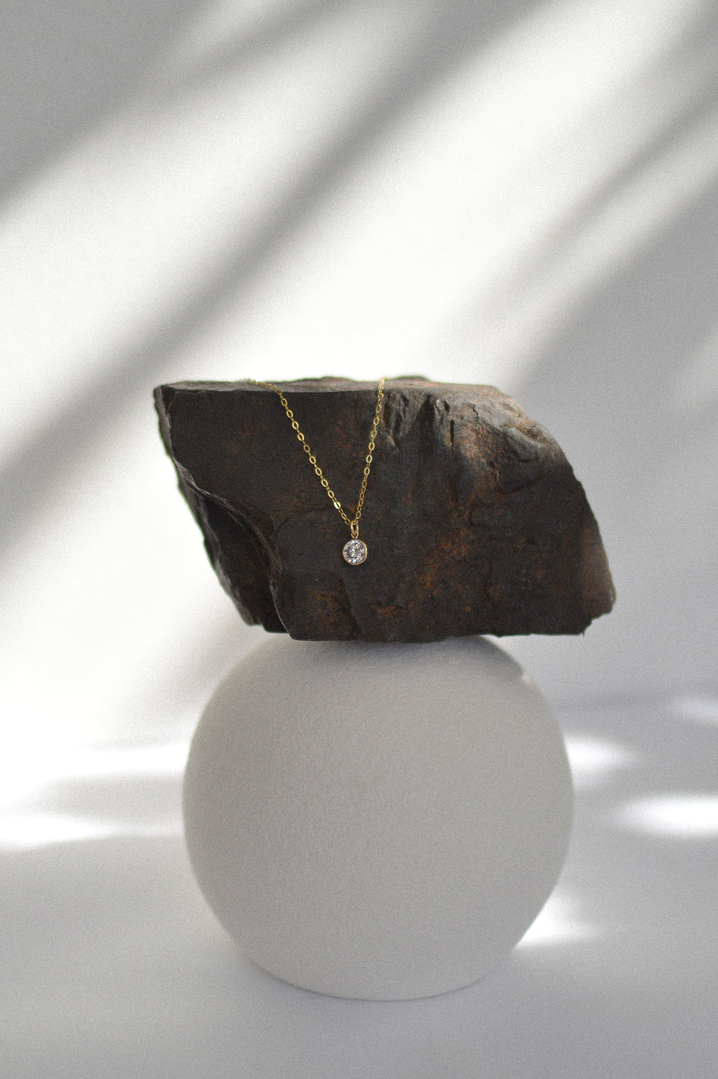 Cubic Zirconia Charm Necklace