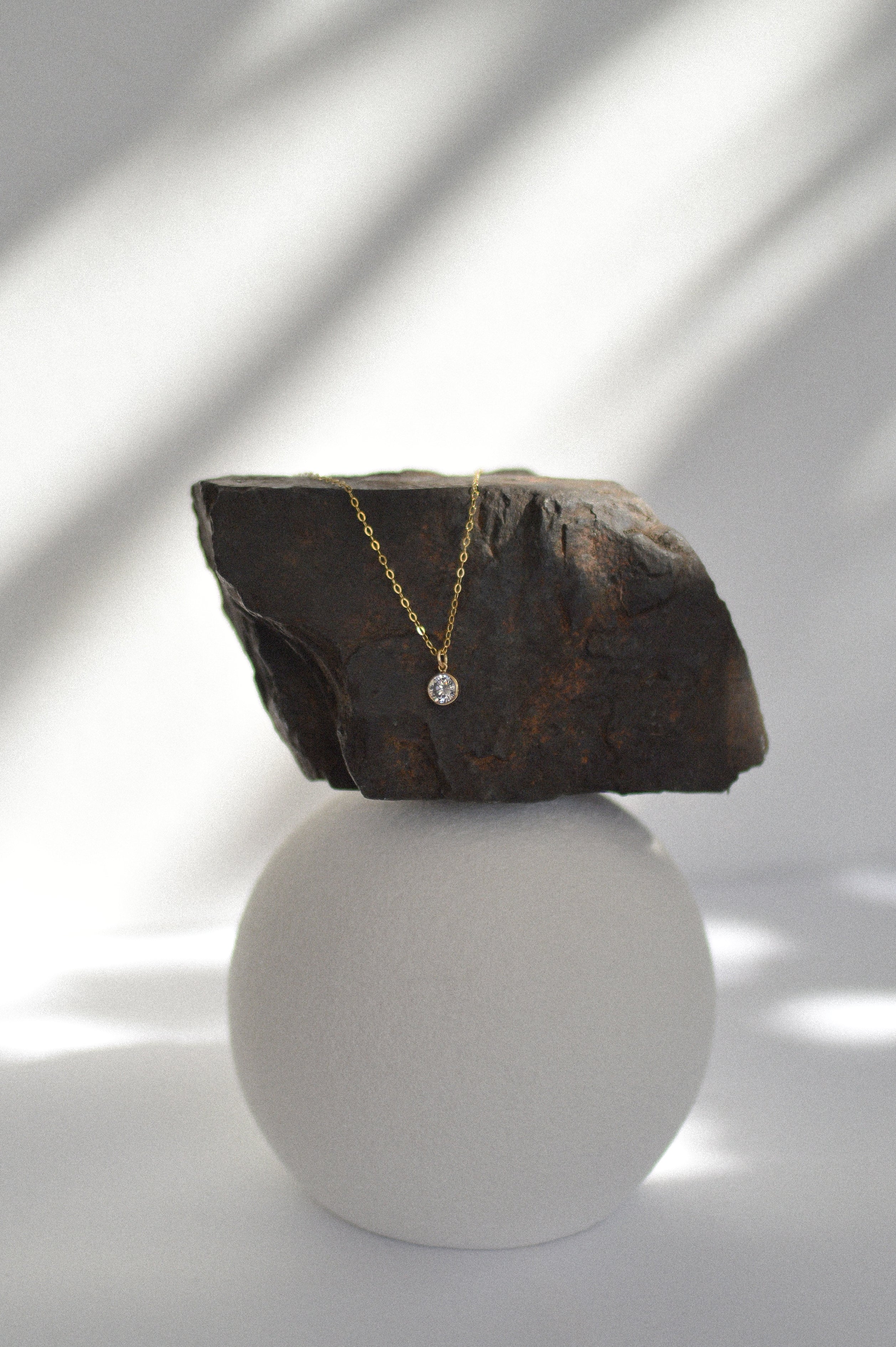 Cubic Zirconia Charm Necklace