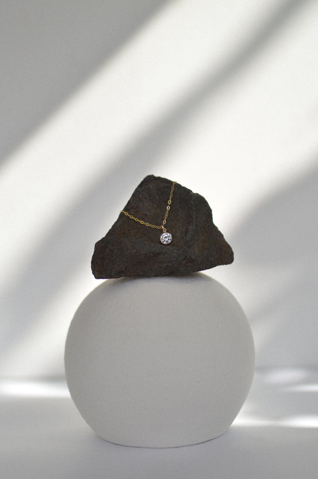 Cubic Zirconia Charm Necklace