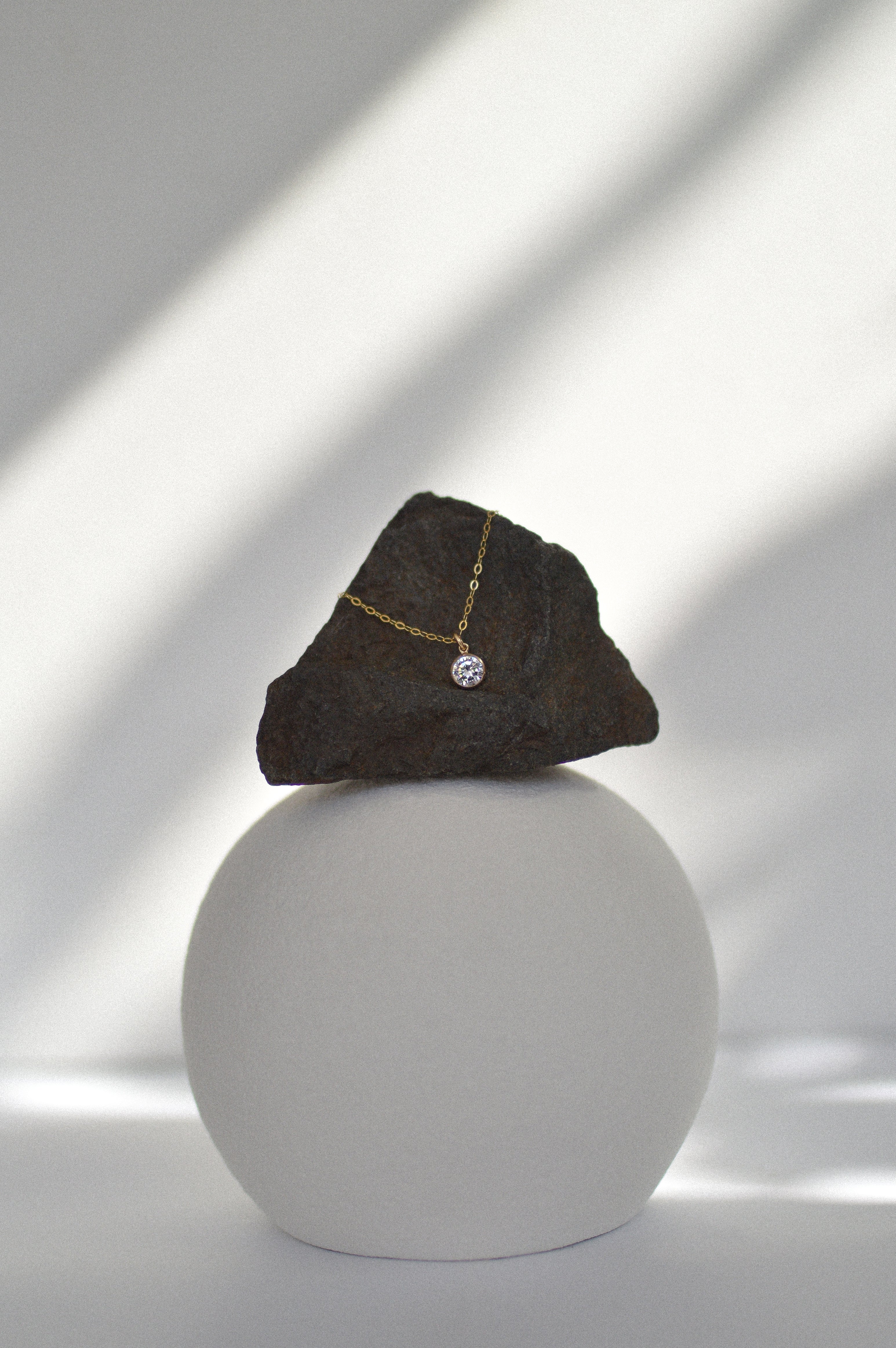 Cubic Zirconia Charm Necklace