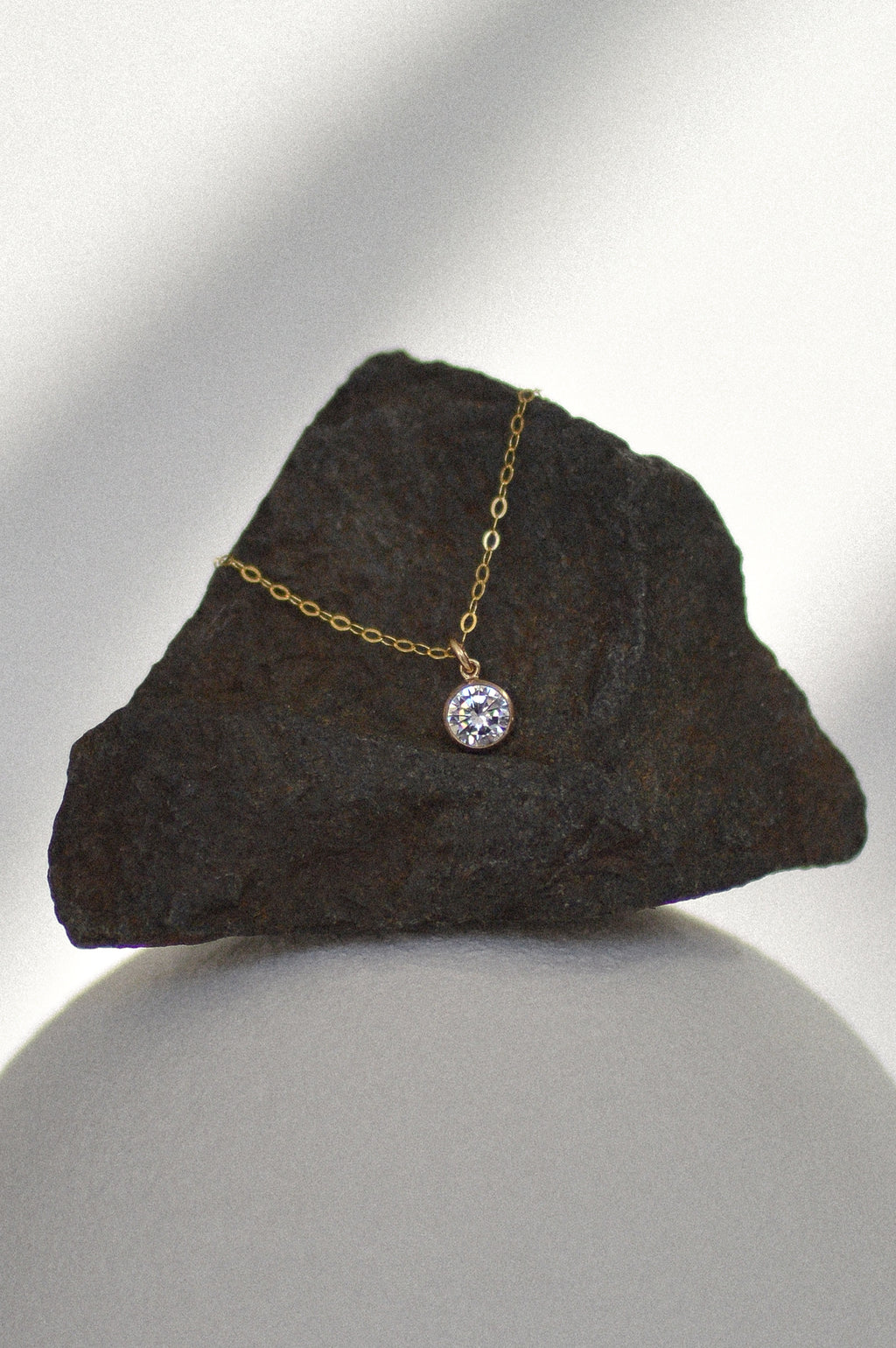 Cubic Zirconia Charm Necklace
