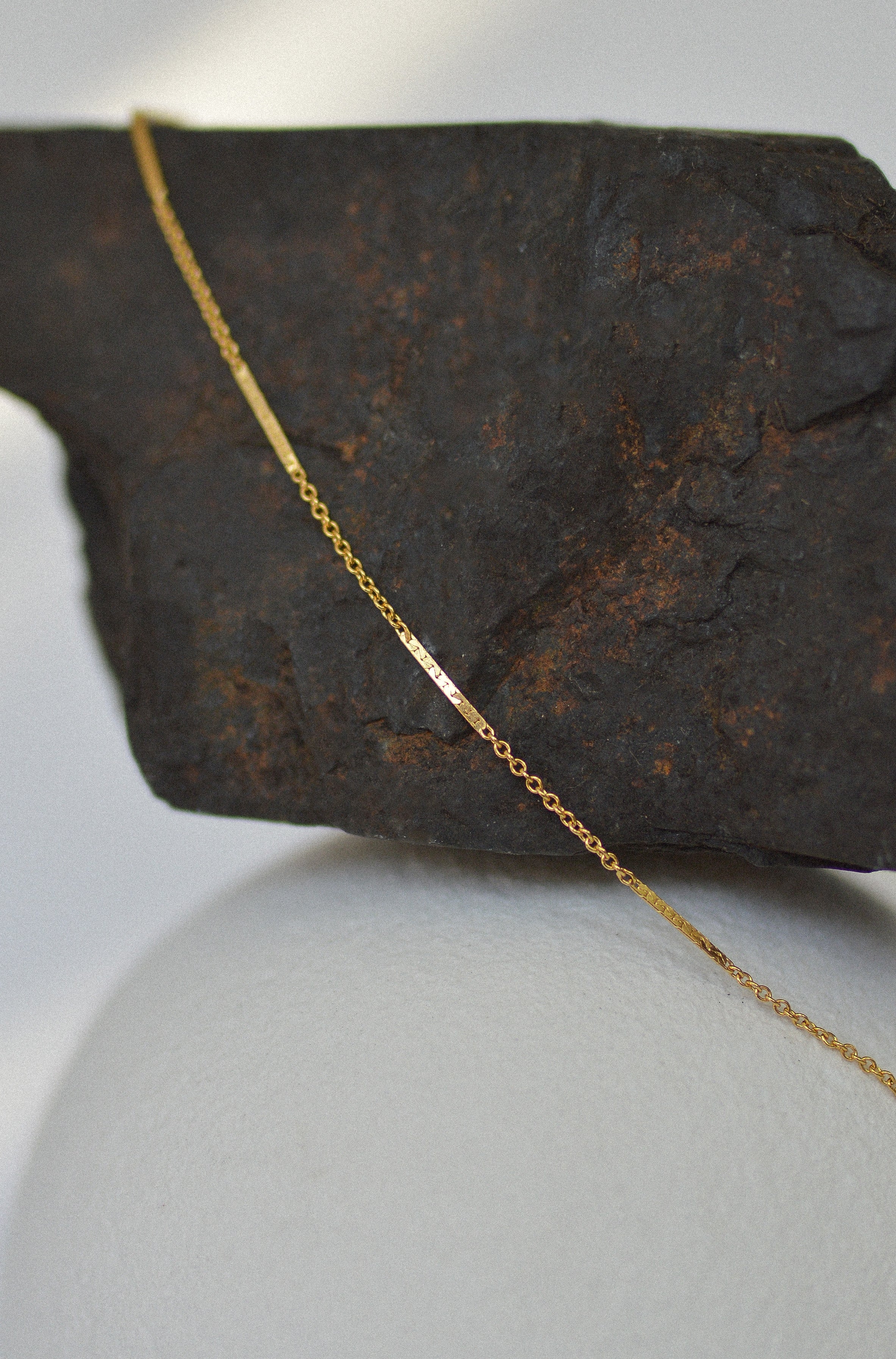 Cable Bar Chain Necklace