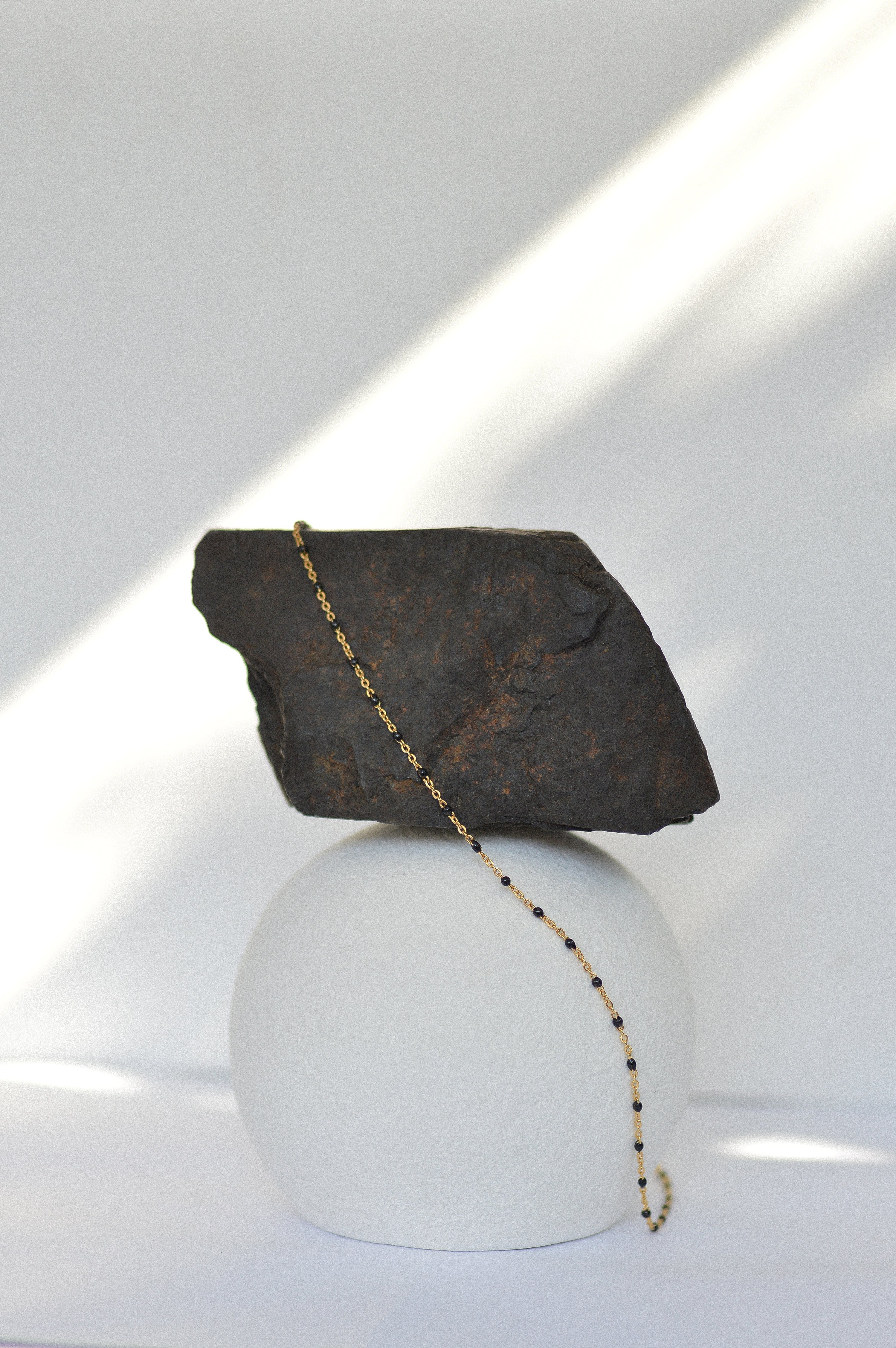 Black Enamel Necklace