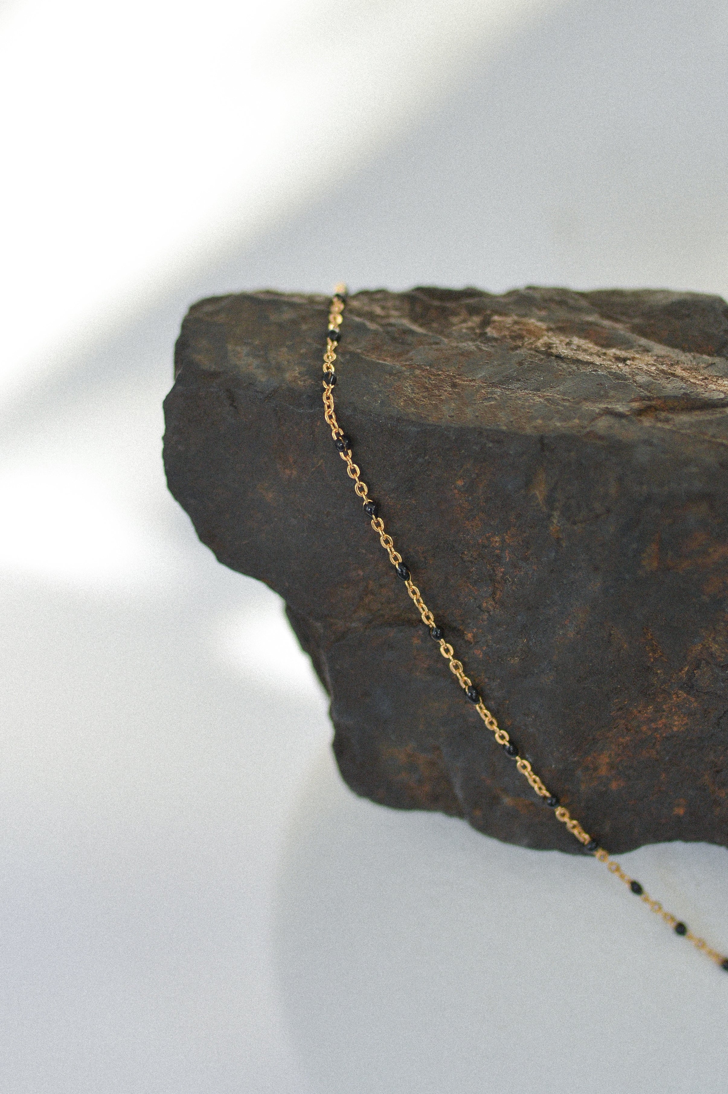 Black Enamel Necklace