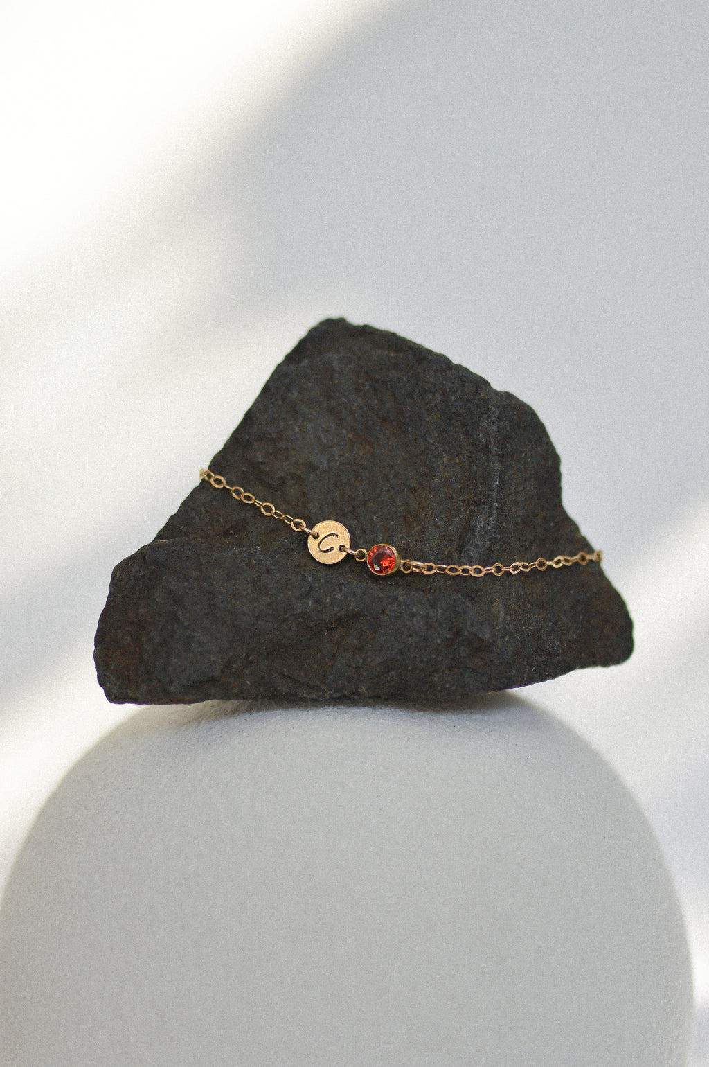 Letter Birthstone Bracelet