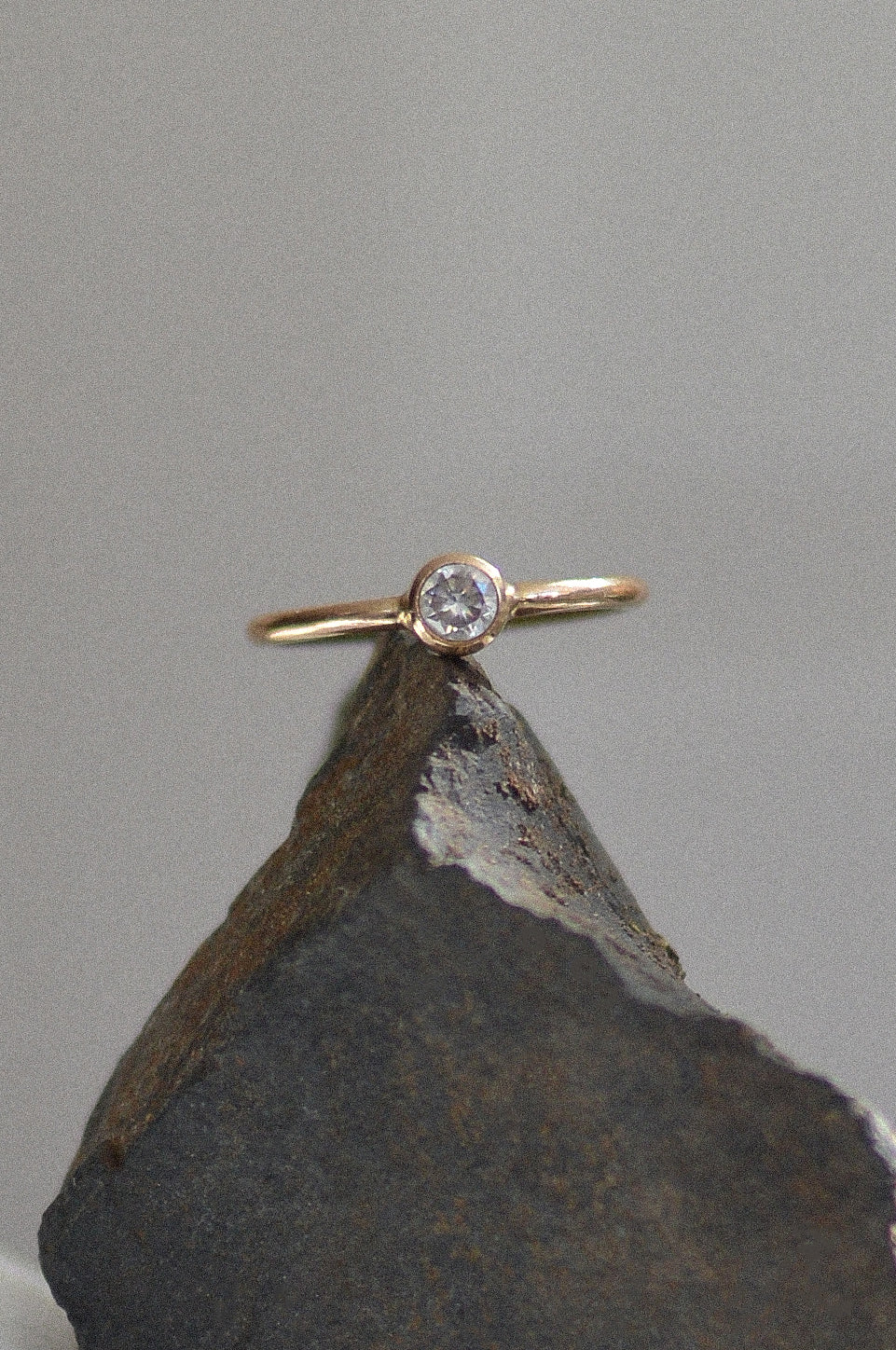 Thick Cubic Zirconia Ring