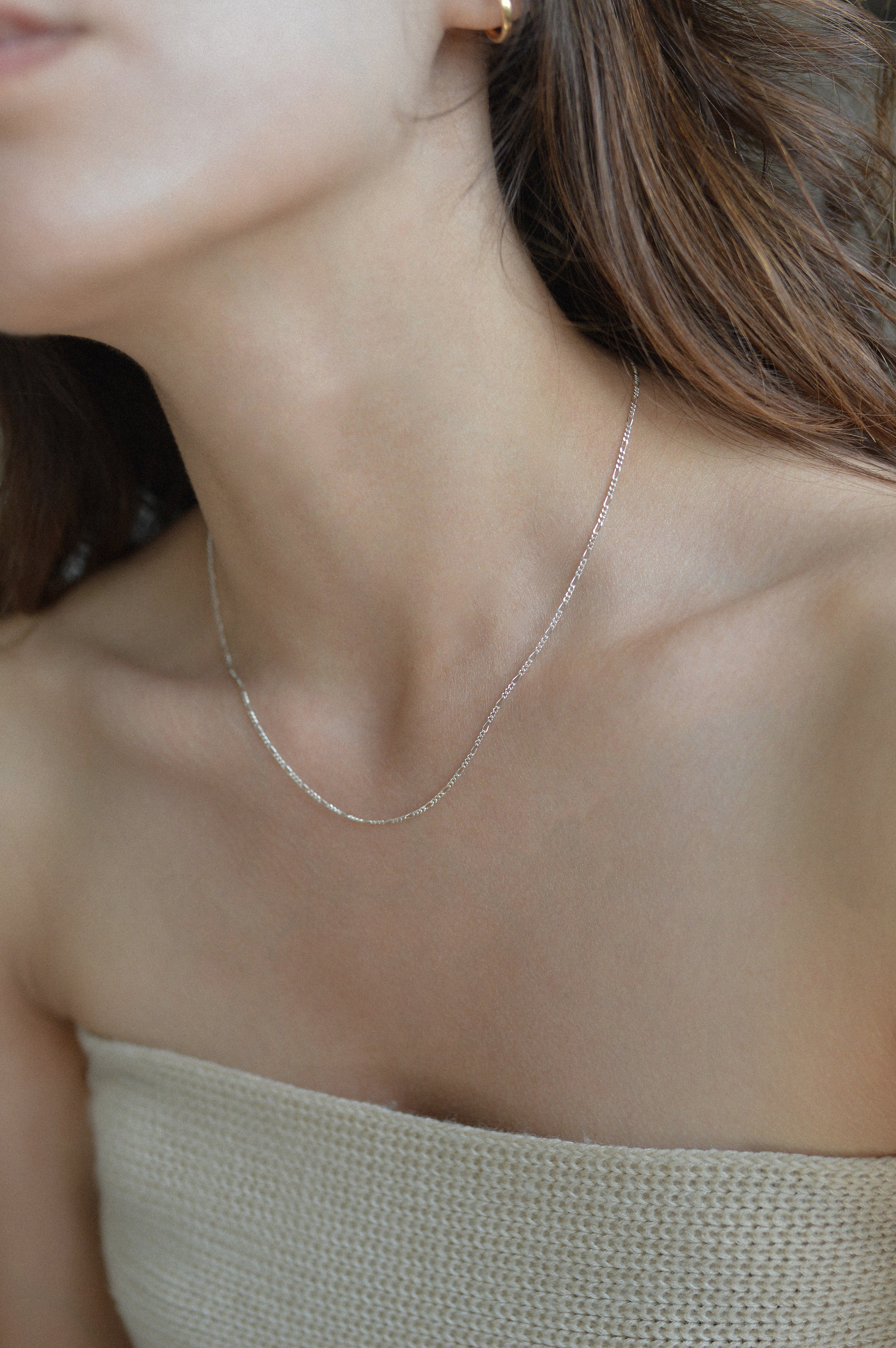 Thin Dainty Figaro Necklace