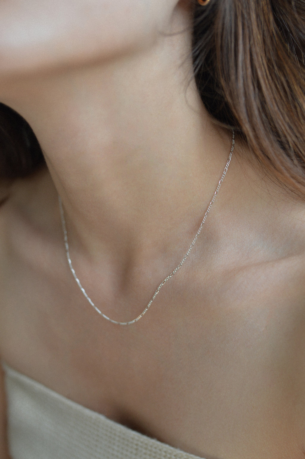 Thin Dainty Figaro Necklace