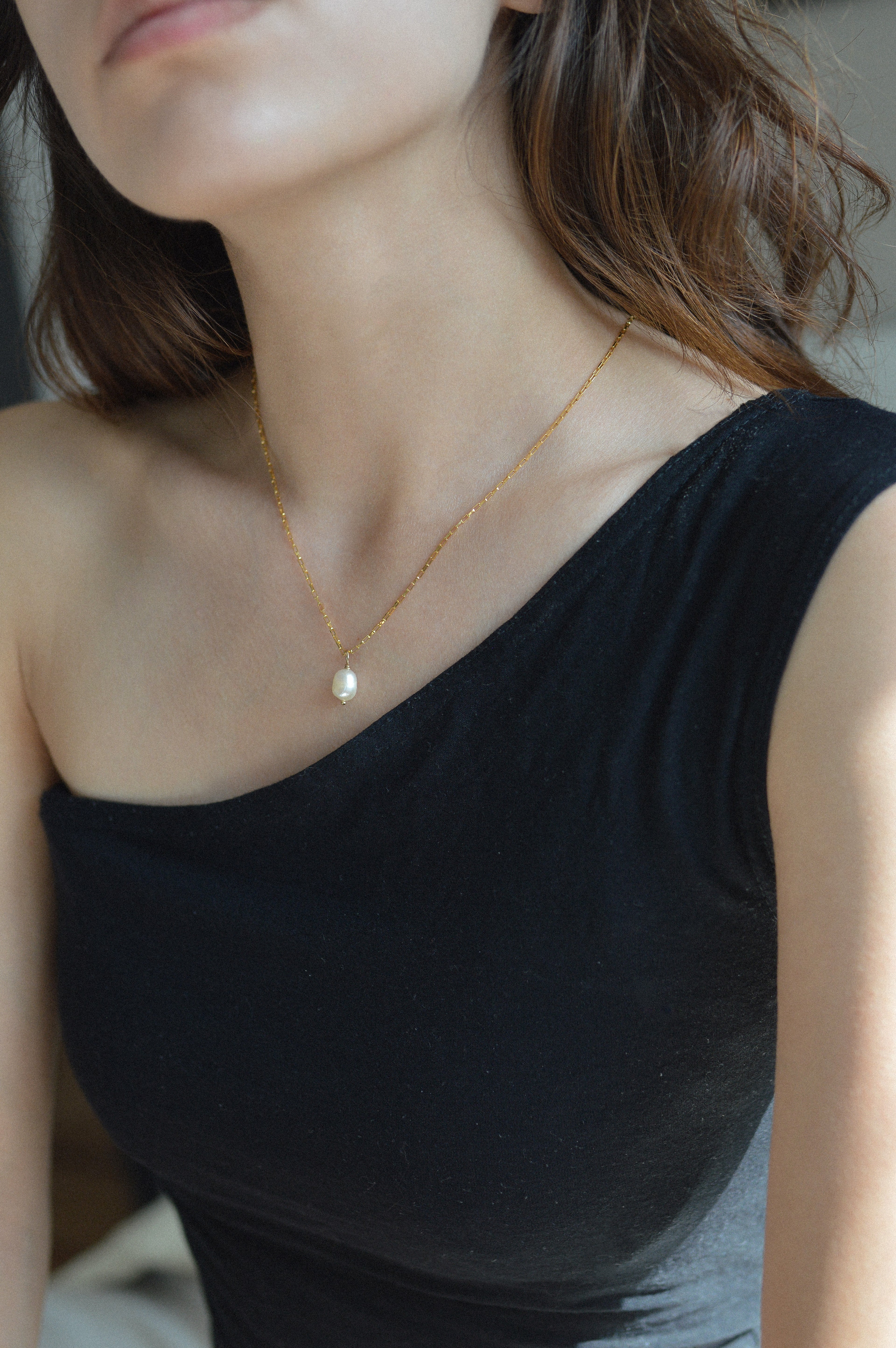 Freshwater Pearl Charm Necklace