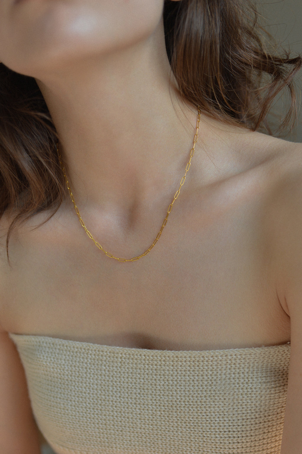 2.5mm Paperclip Necklace