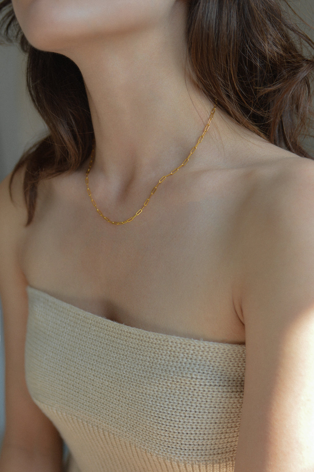 2.5mm Paperclip Necklace