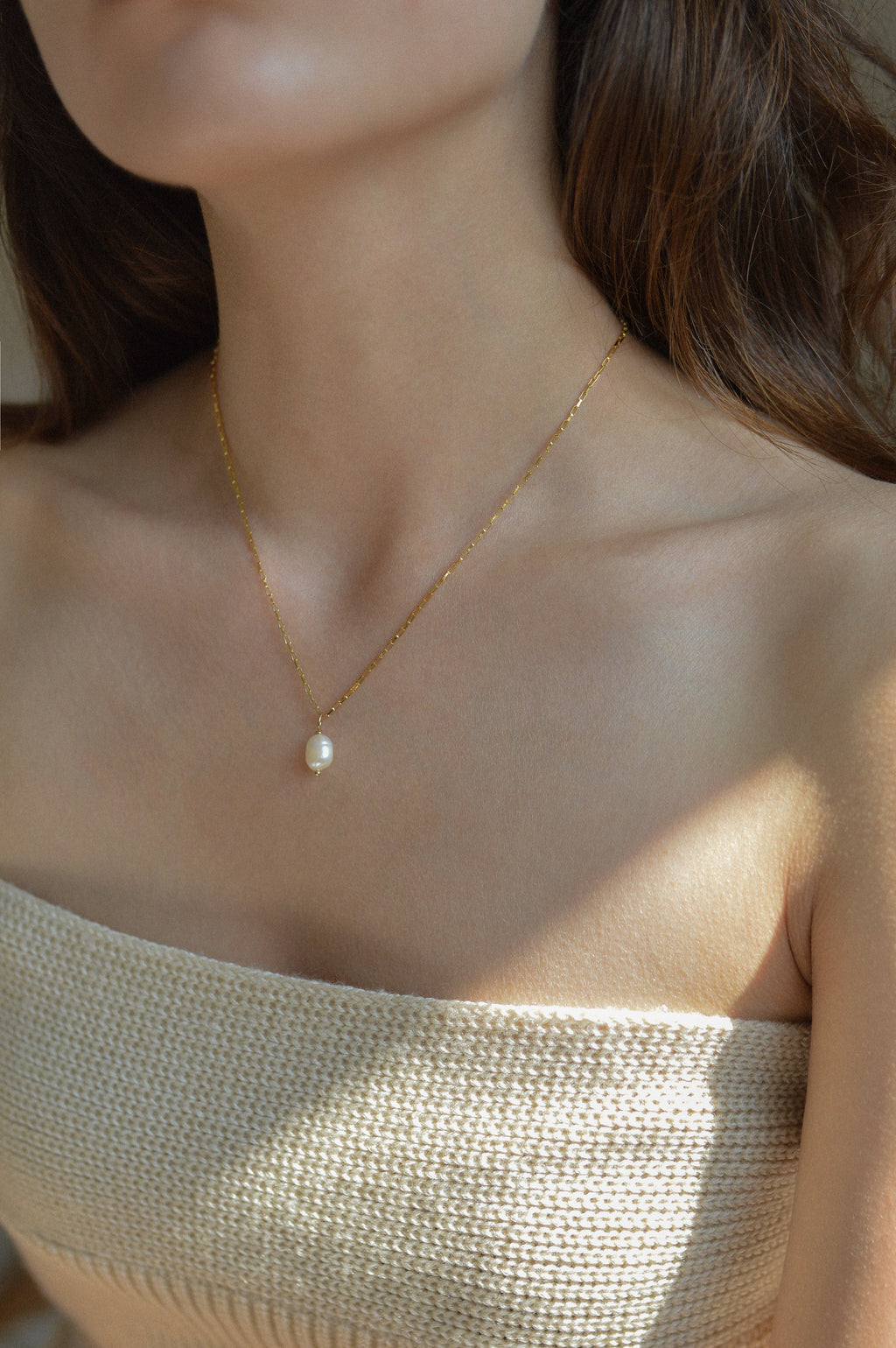 Freshwater Pearl Charm Necklace